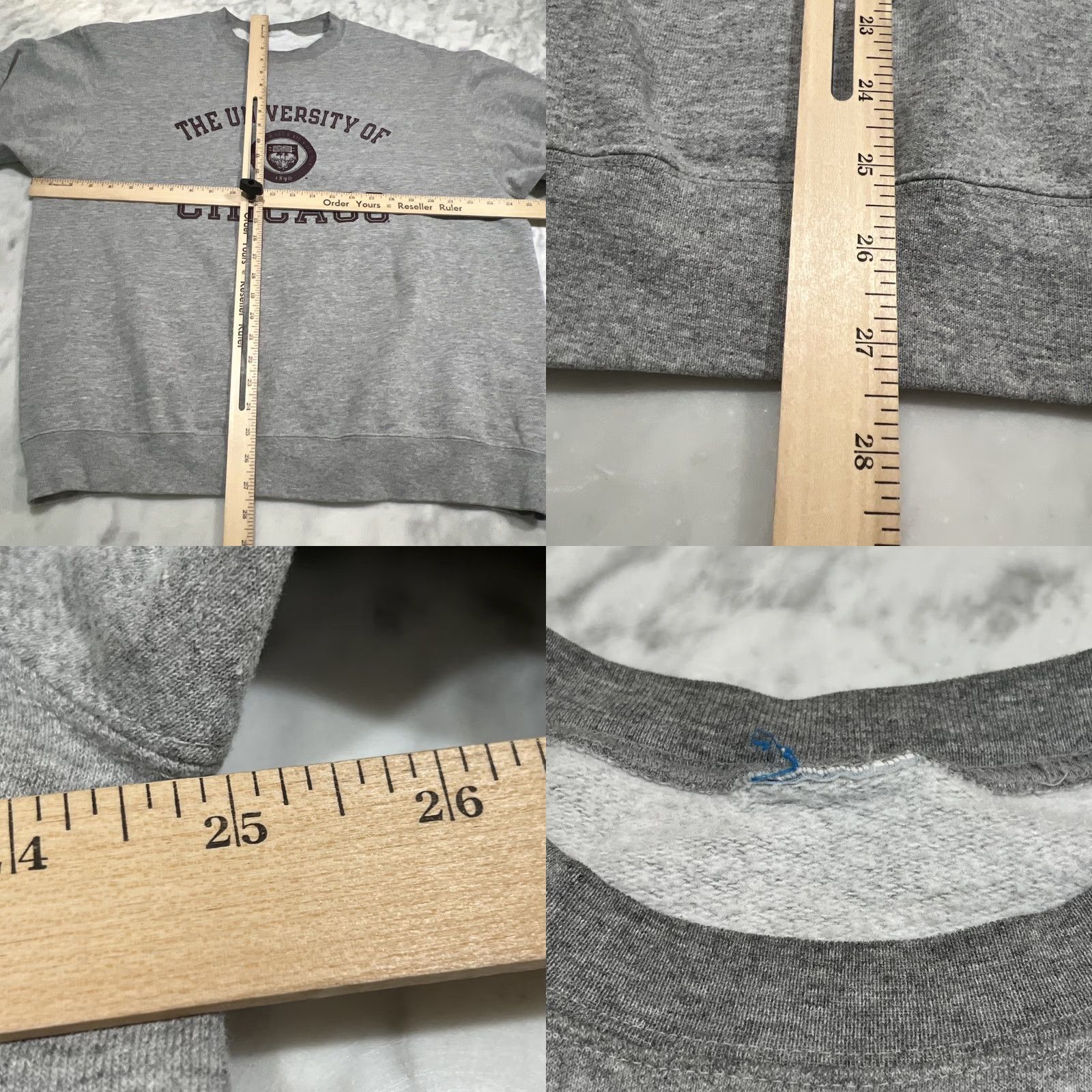 Champion Champion University Of Chicago Sweatshirt Men XL Gray Graphic Print Sweatshirt Size US XL / EU 56 / 4 - 9 Thumbnail