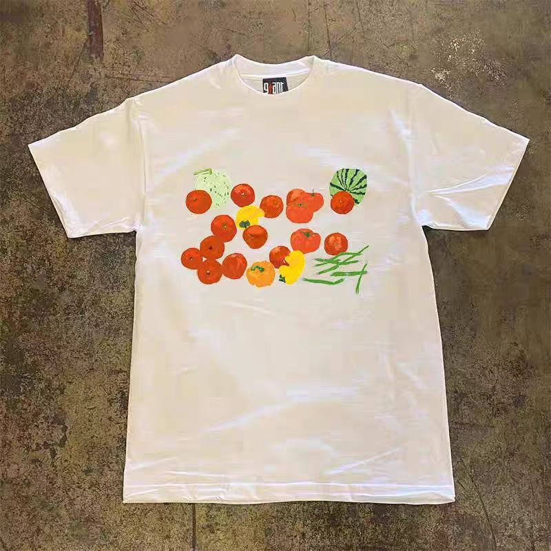 Vintage White casual retro tomato print t-shirt Size US M / EU 48-50 / 2 - 1 Thumbnail