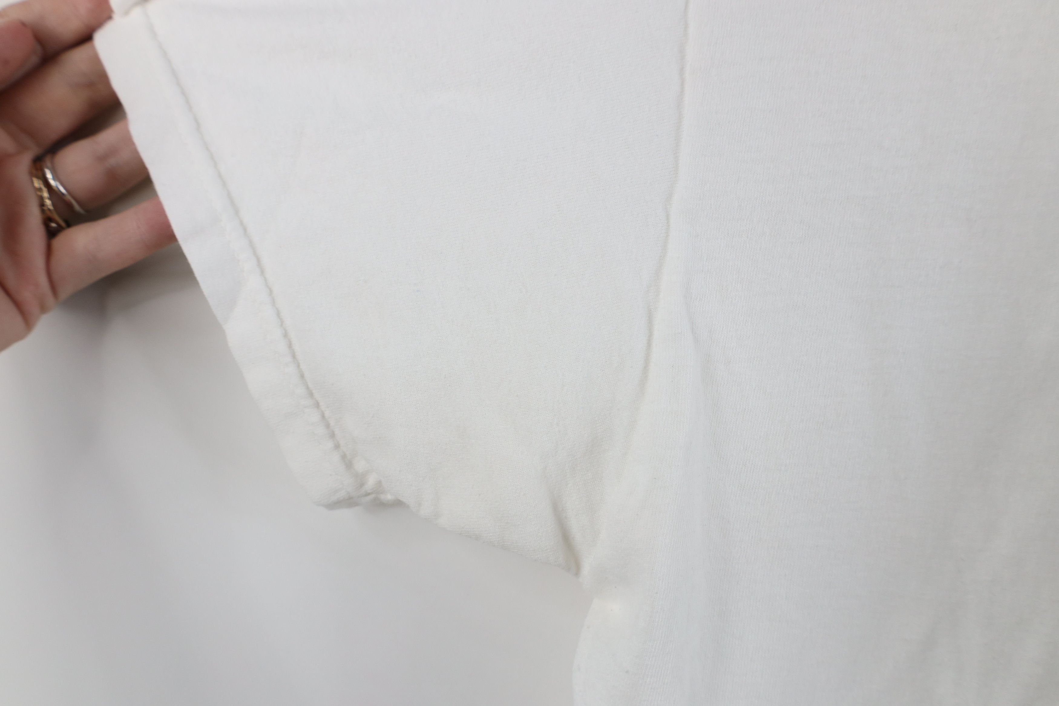 Vintage Vintage 90s Streetwear Cotton Short Sleeve T-Shirt White Size US L / EU 52-54 / 3 - 5 Thumbnail