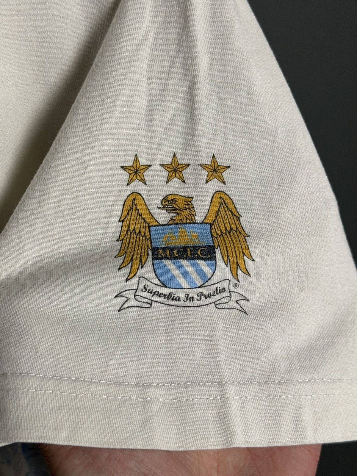 Nike Manchester City 13/14 Champions Football T-Shirt Size US L / EU 52-54 / 3 - 6 Thumbnail