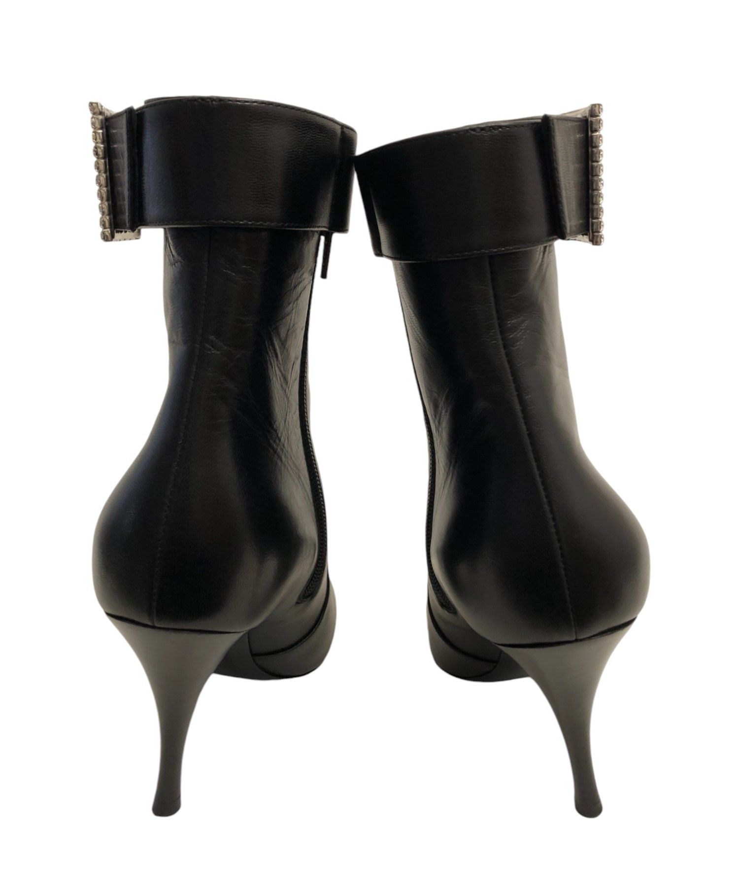 Saint Laurent Paris Saint Laurent Claude 90mm Leather Square Toe Boots Size 38.5 Size US 8.5 / IT 38.5 - 10 Thumbnail