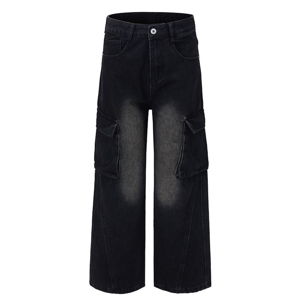 Vintage Distressed washed punk vintage men's loose work jeans Size US 32 / EU 48 - 4 Thumbnail