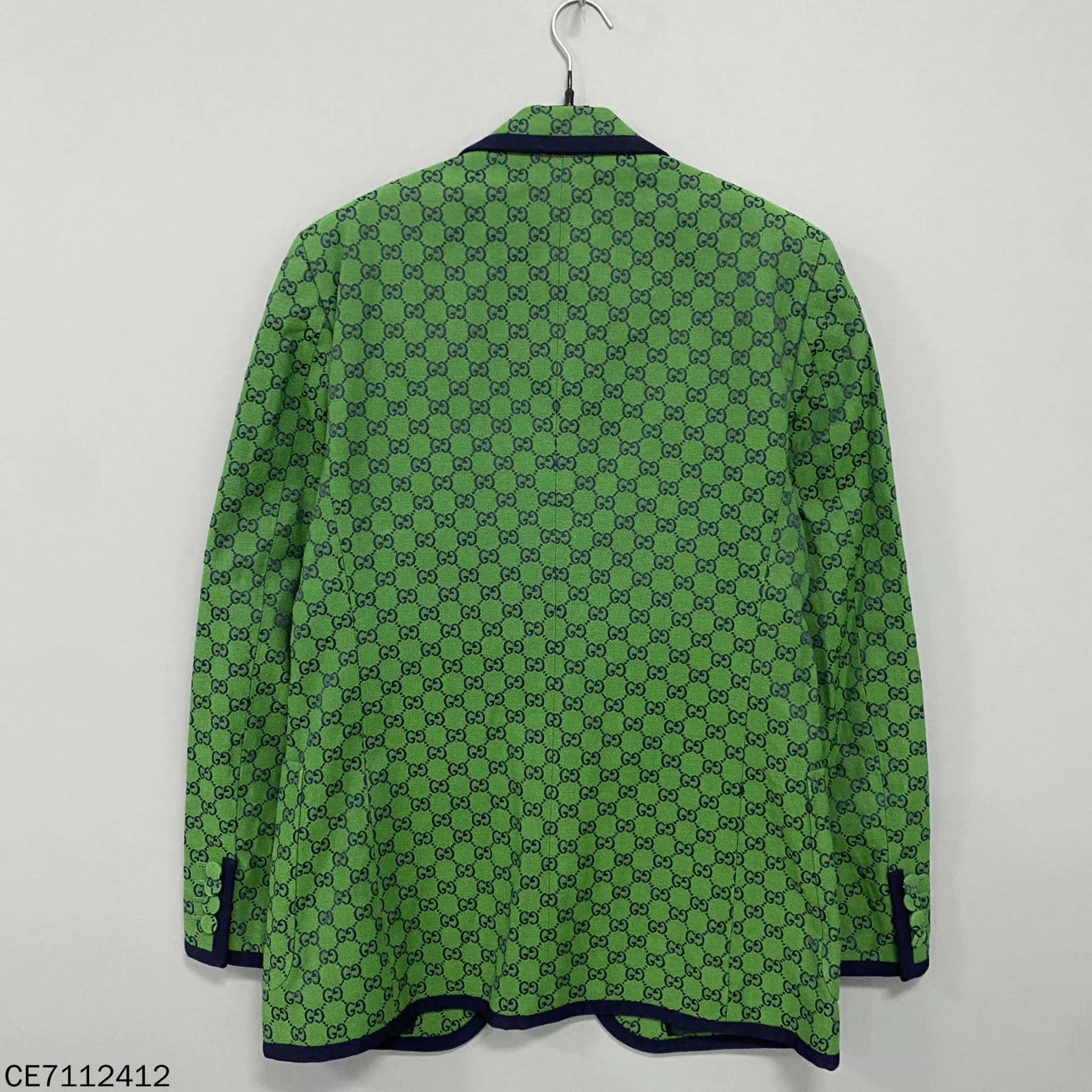 Gucci GUCCI Green Full Logo Suit Jacket 50 Size 50R - 3 Thumbnail