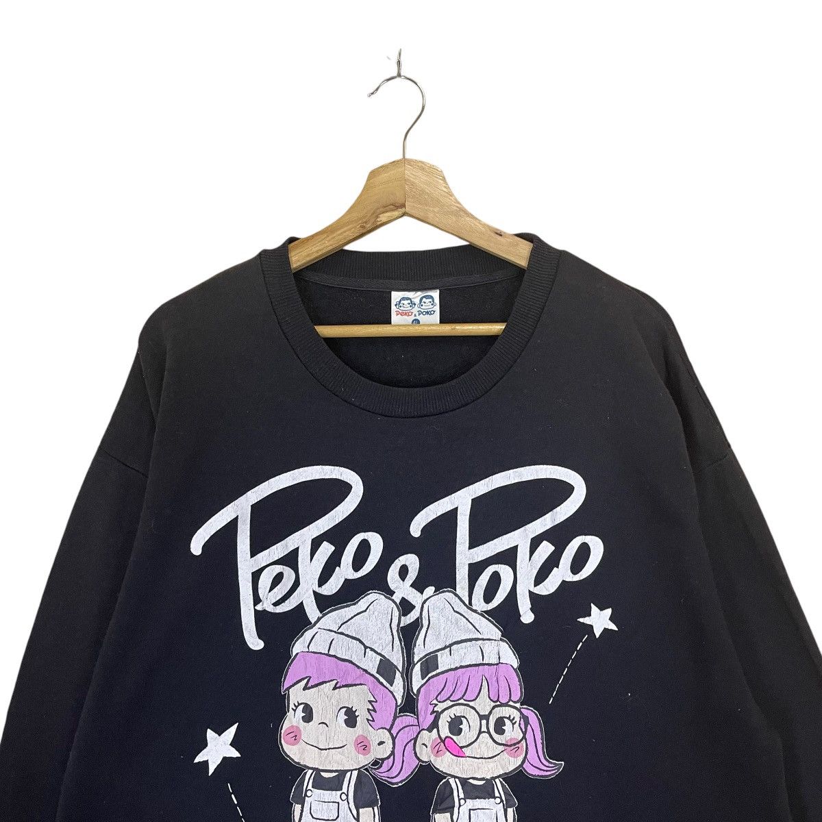 Anime Peko Poko Big Logo Crewneck Sweatshirt Size XL Size US L / EU 52-54 / 3 - 4 Thumbnail