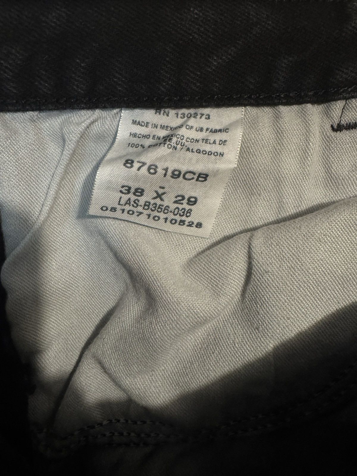 Vintage Rustlers black denim jeans 38x29 Size US 38 / EU 54 - 5 Thumbnail