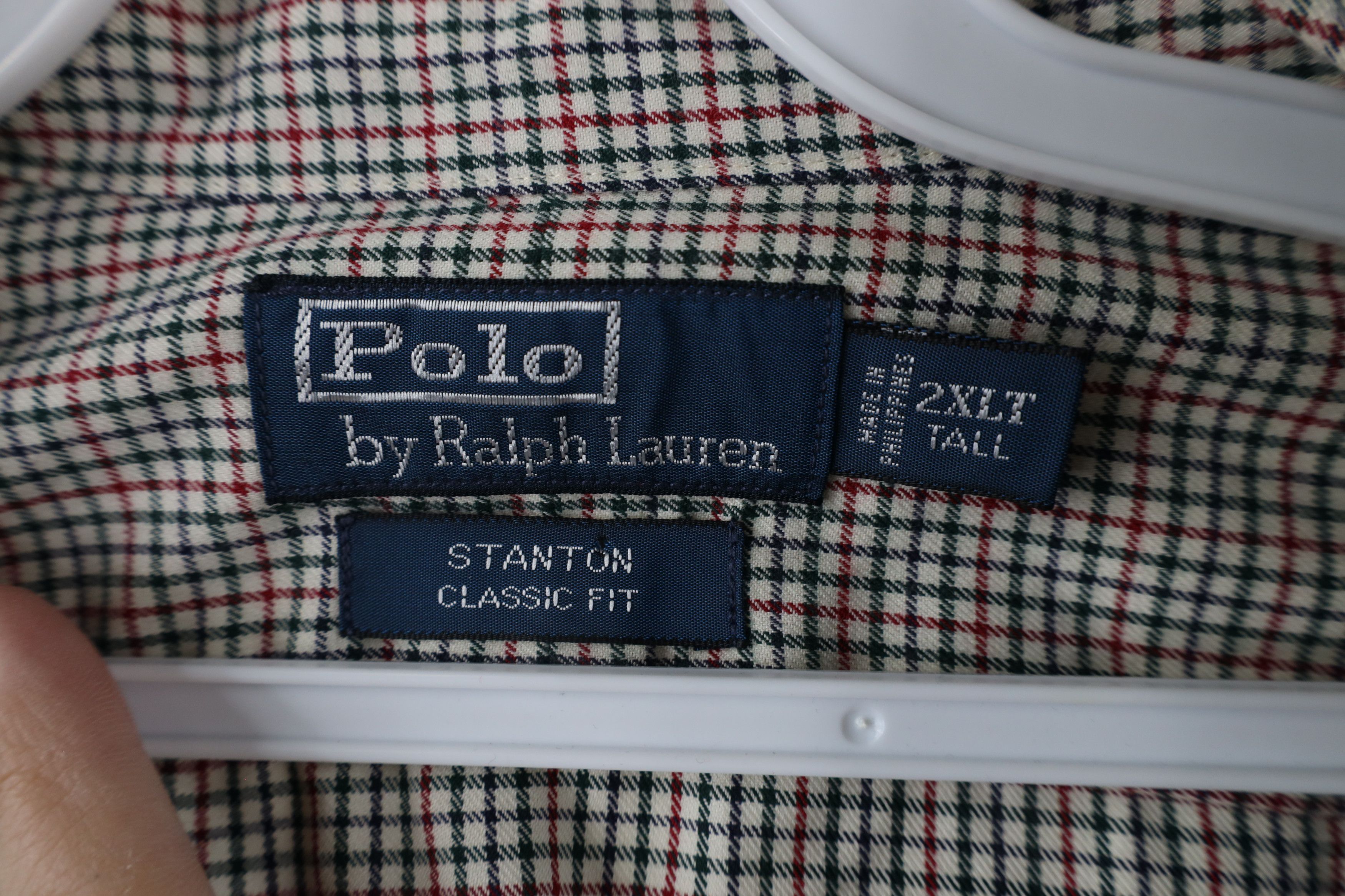 Ralph Lauren × Vintage Vintage 90s Ralph Lauren Classic Fit Collared Button Shirt Size US XXL / EU 58 / 5 - 5 Thumbnail