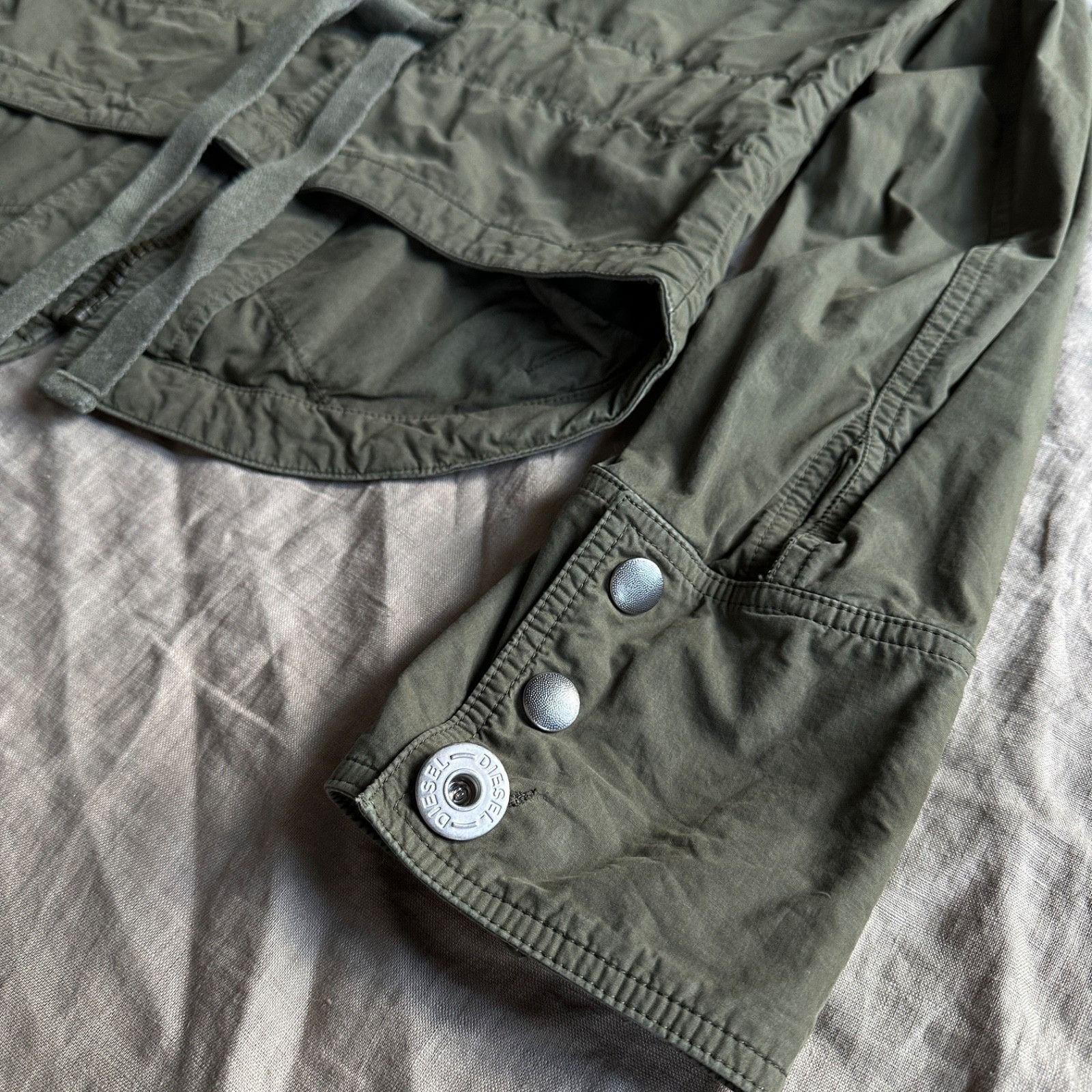 Diesel Diesel Women's Utility Zip Jacket Army Green Workwear Style Size M / US 6-8 / IT 42-44 - 7 Thumbnail