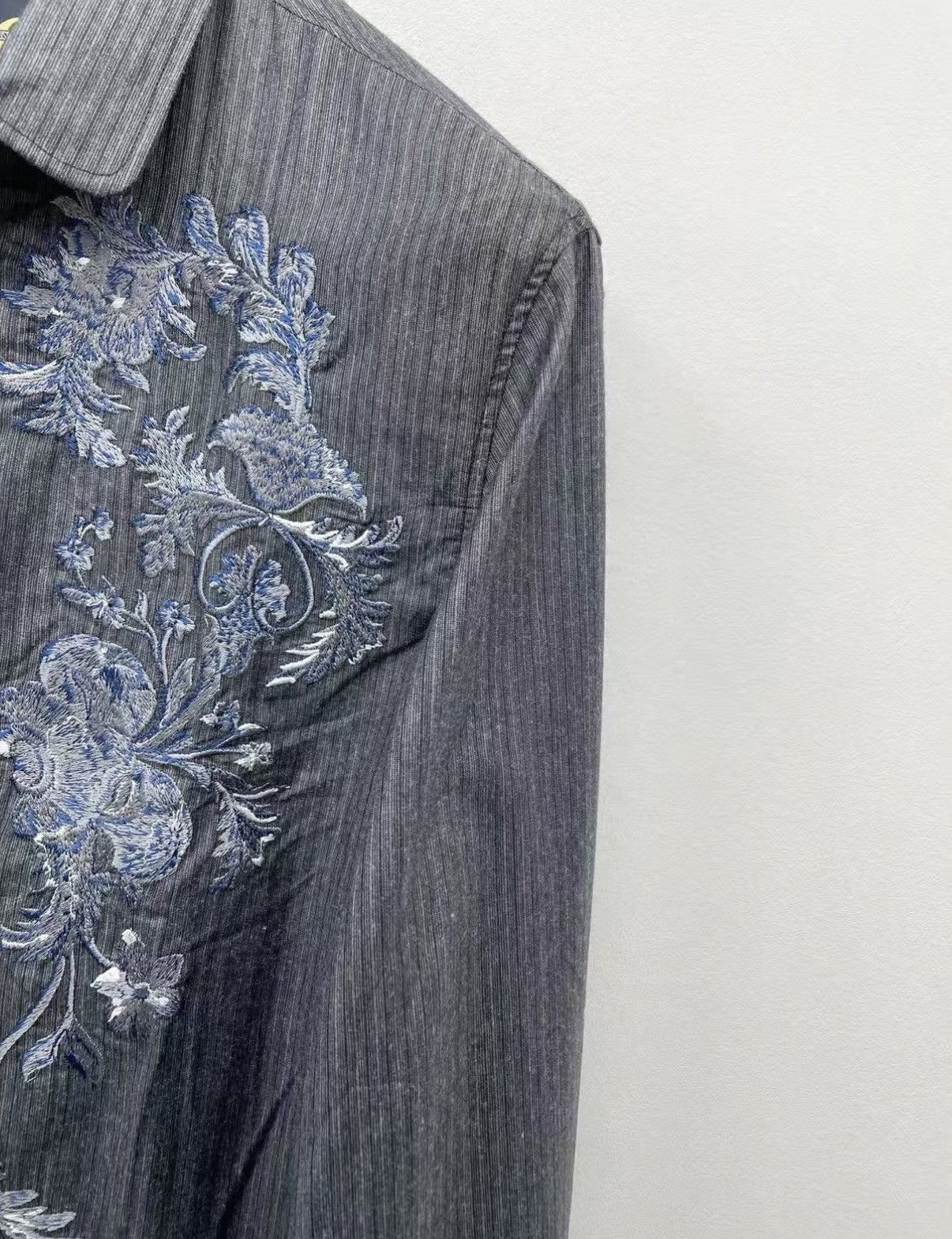 Just Cavalli Just Cavalli Heavy Embroidered Long Sleeve Shirt J30 Size US M / EU 48-50 / 2 - 3 Thumbnail