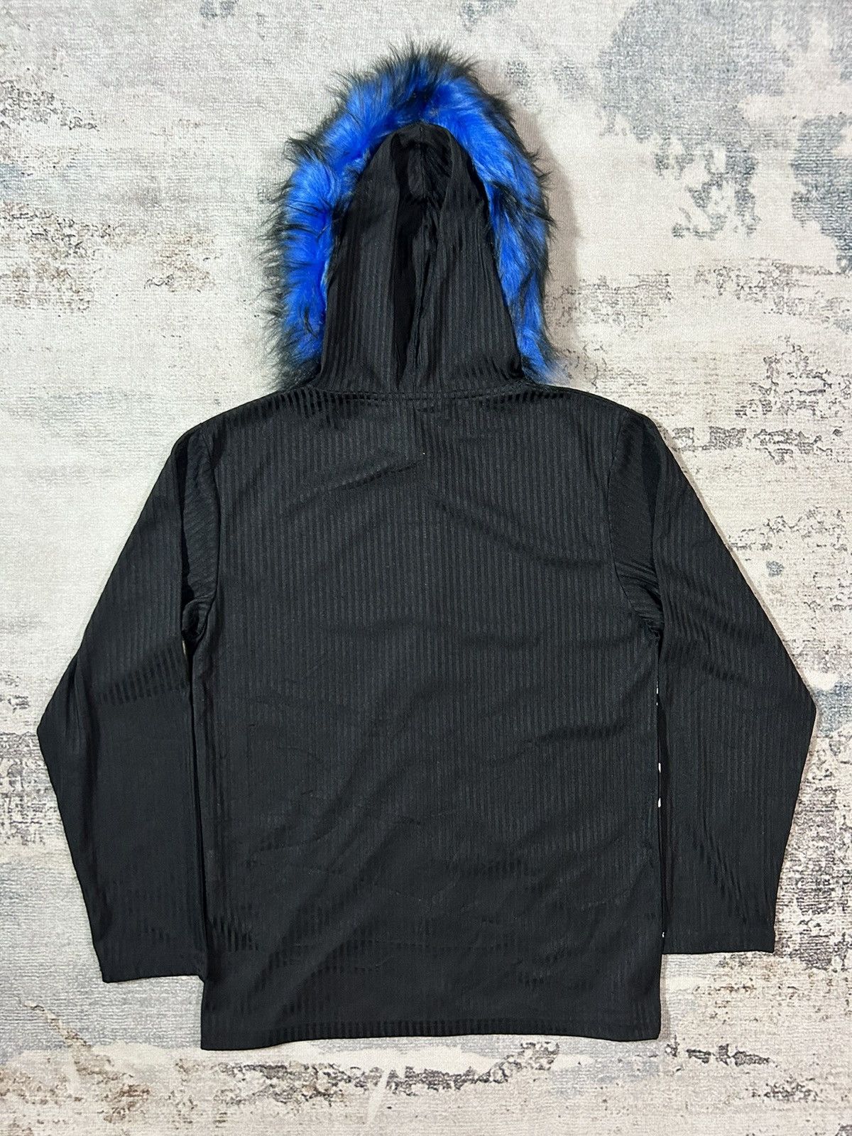💥RARE💥Faux Fur Hoodie Zip Poem if6w9 LgB style