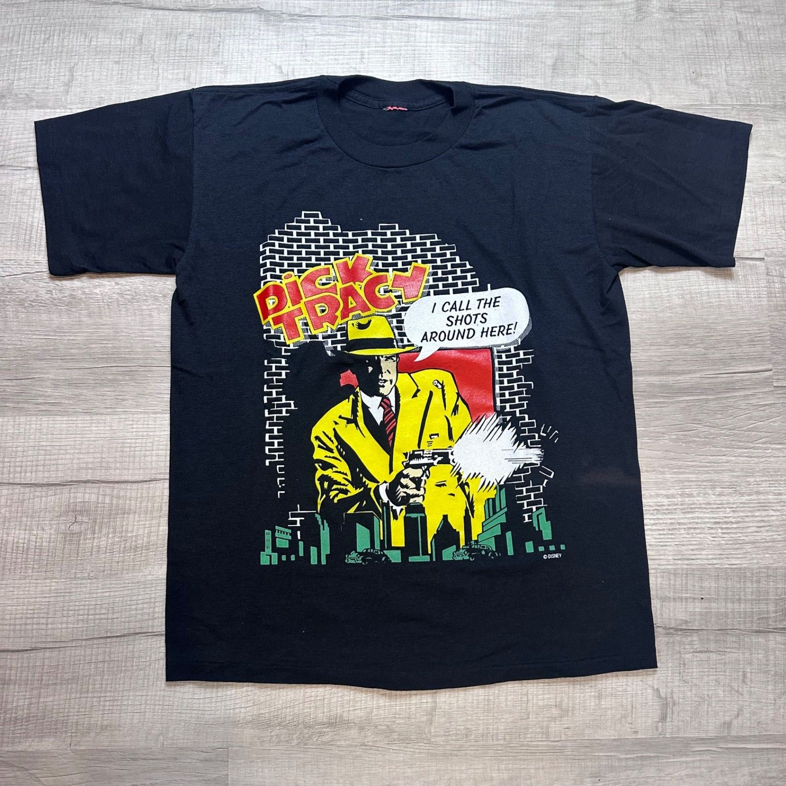 Disney Vintage 90’s Dick Tracy Disney Single Stitch Movie Promo Tee Size US L / EU 52-54 / 3 - 1 Thumbnail
