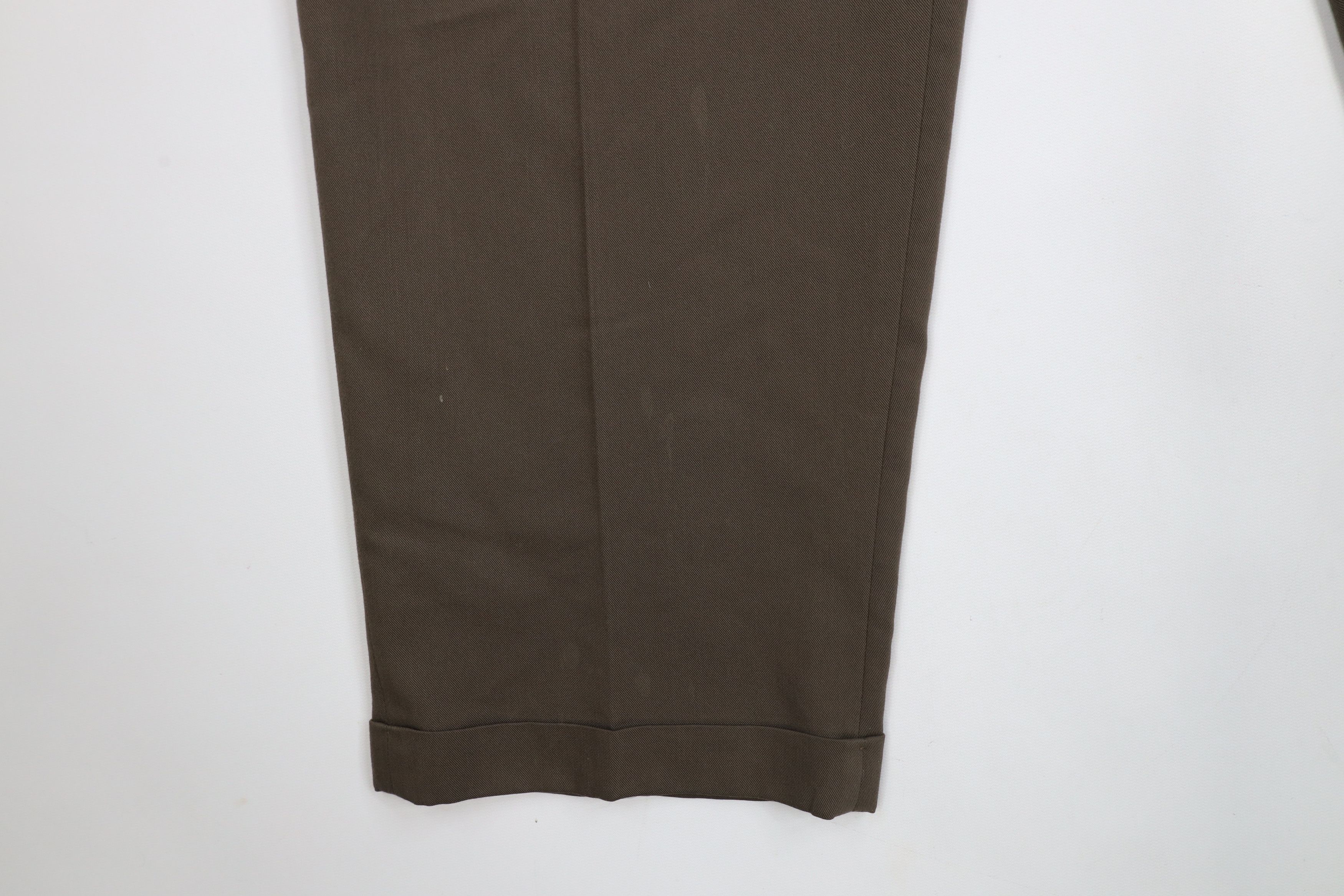 Levi's × Vintage Vintage 90s Levis Rayon Blend Wide Leg Chino Pants Brown USA Size US 36 / EU 52 - 6 Thumbnail