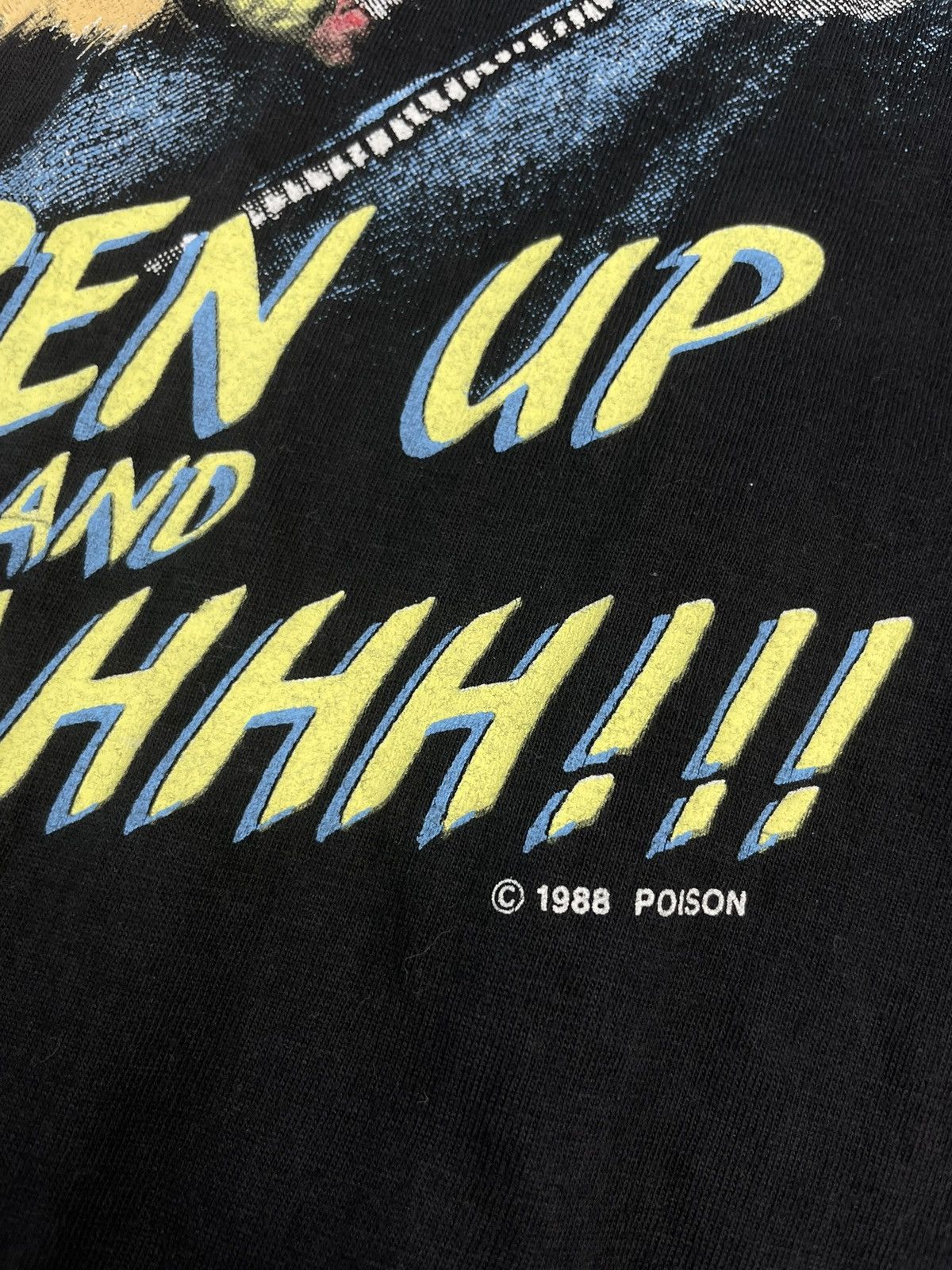 Band Tees × Vintage Vintage 1988 Poison Open Up And Say Ahhh Tour Tee Size US M / EU 48-50 / 2 - 5 Thumbnail