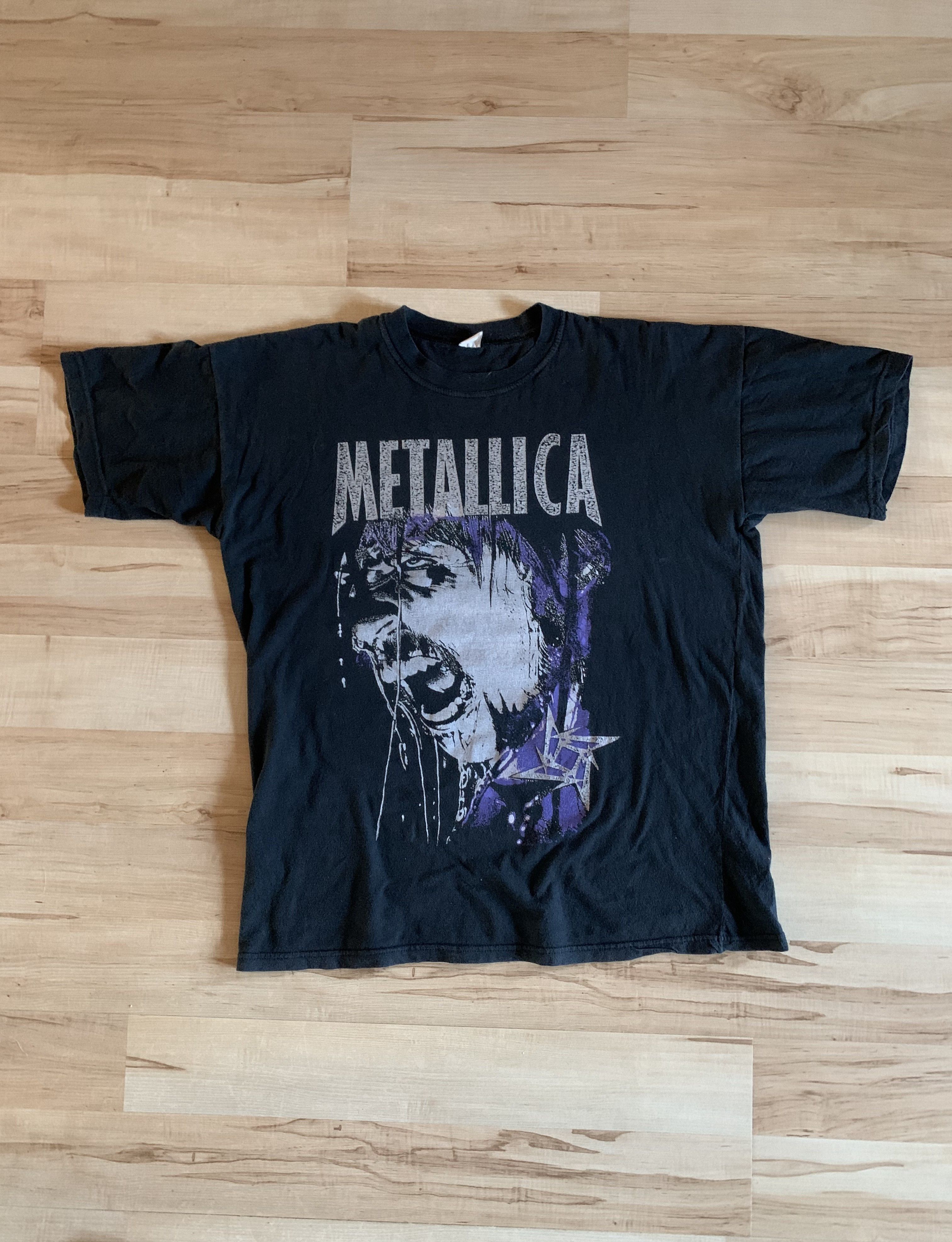 Band Tees × Metallica × Vintage Metallica Black Band Tee Rock T-shirt Size US L / EU 52-54 / 3 - 1 Thumbnail