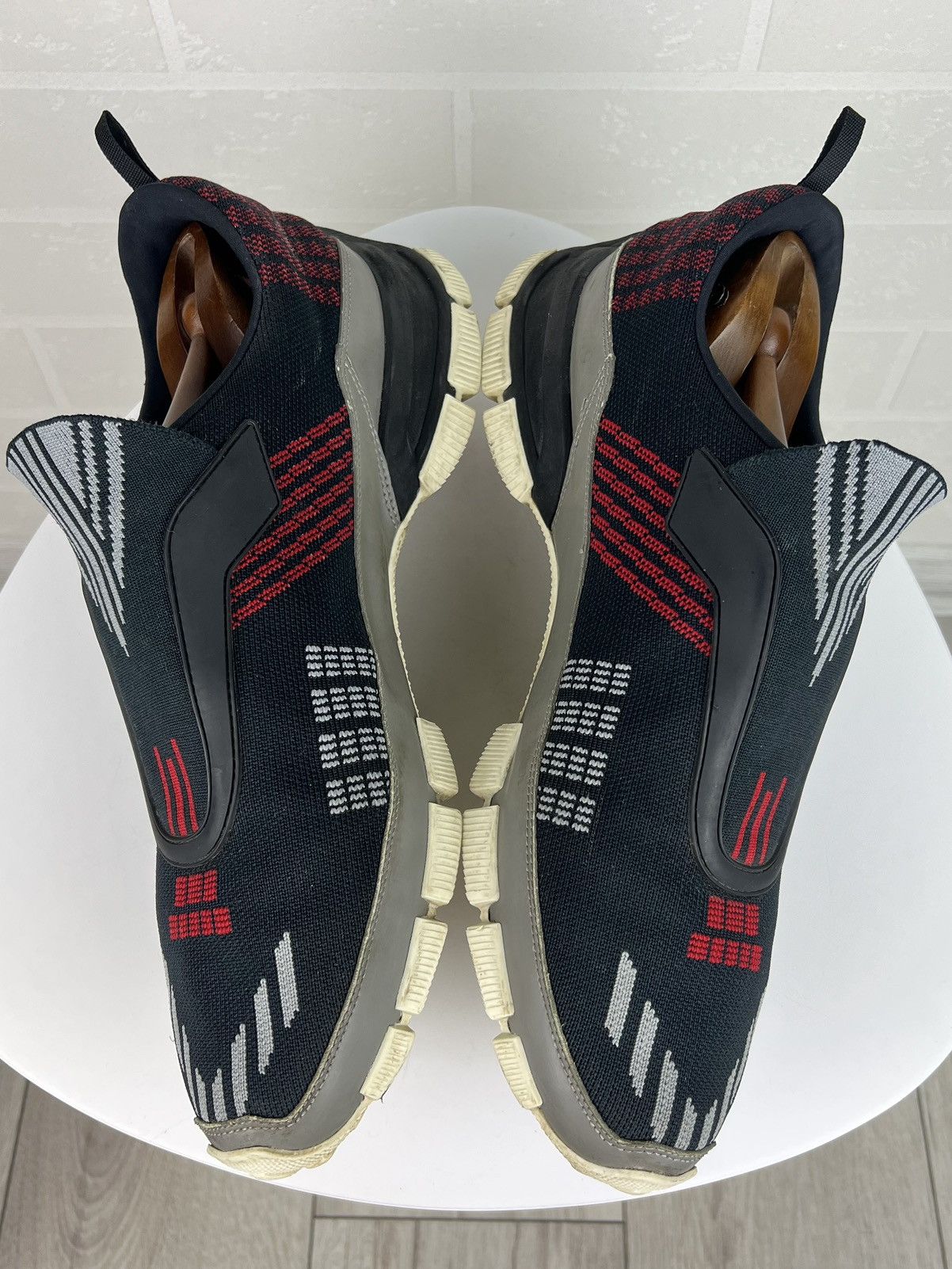Prada PRADA MILANO Sneakers Low Top CROSSECTION Knit Pattern Shoes Size US 12 / EU 45 - 15 Thumbnail