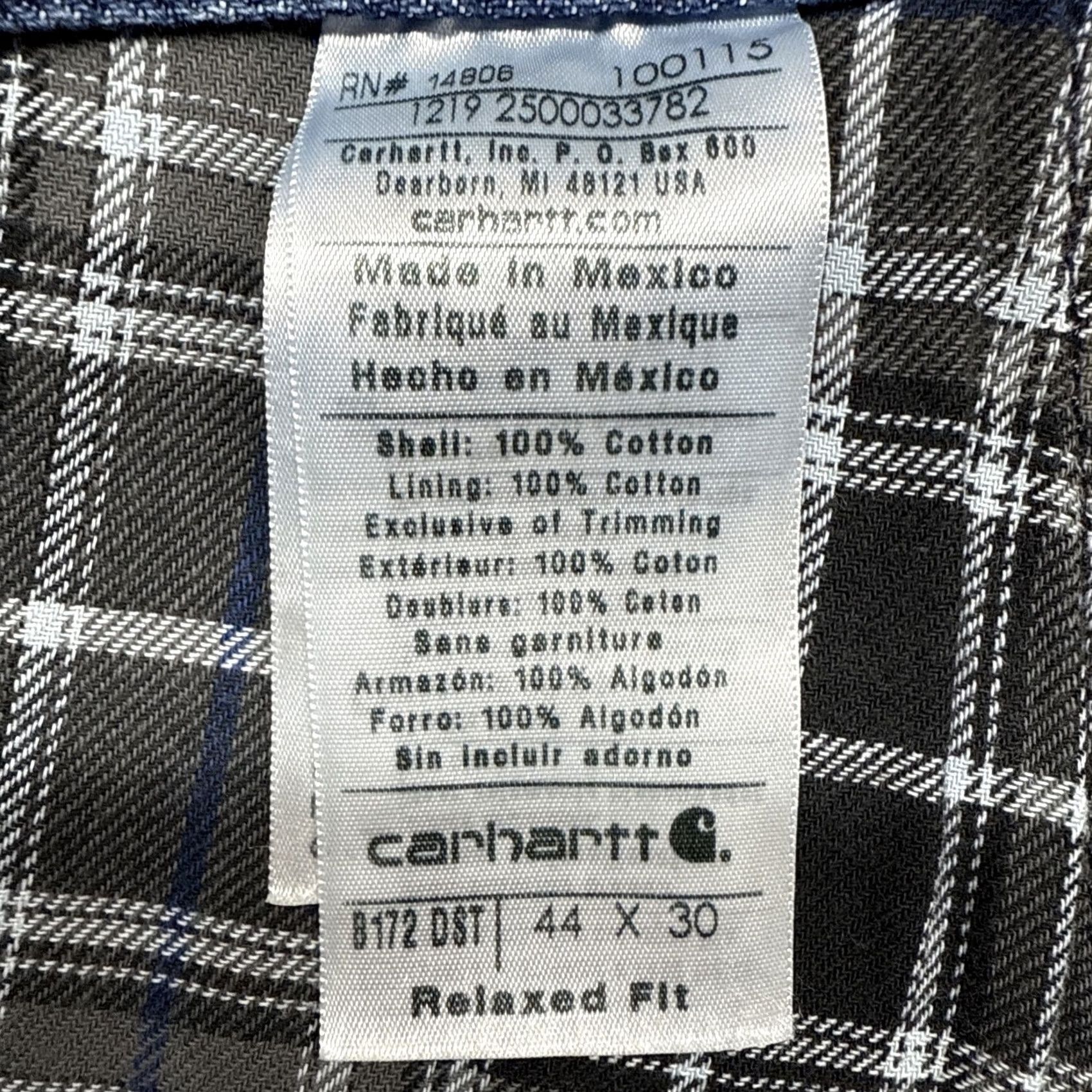 Carhartt NWT Carhartt Jeans Mens 44x30 Relaxed Denim Blue 5-Pocket Button Zip Medium Wash Straight Men Size US 44 / EU 60 - 4 Thumbnail