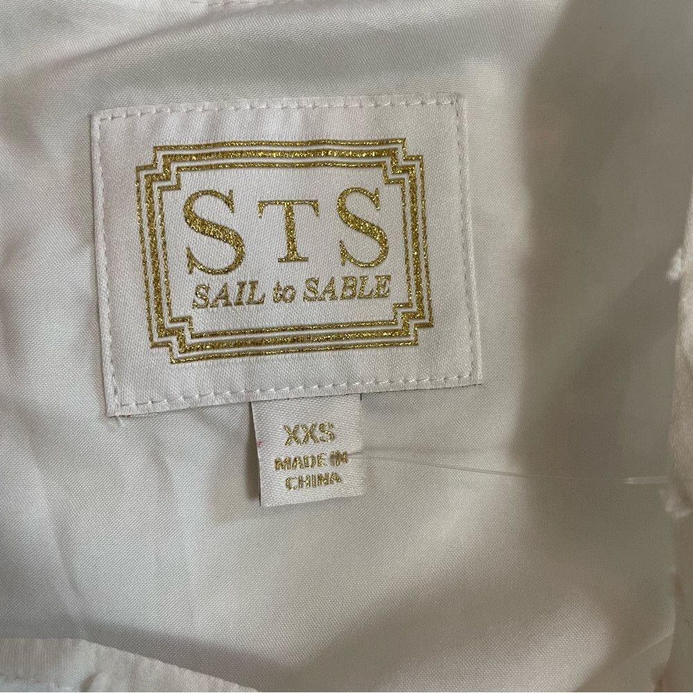 Other STS Sail To Sable White Silk Long Sleeve Tassel Blouse Size Size XXS / US 00 / IT 34 - 7 Thumbnail