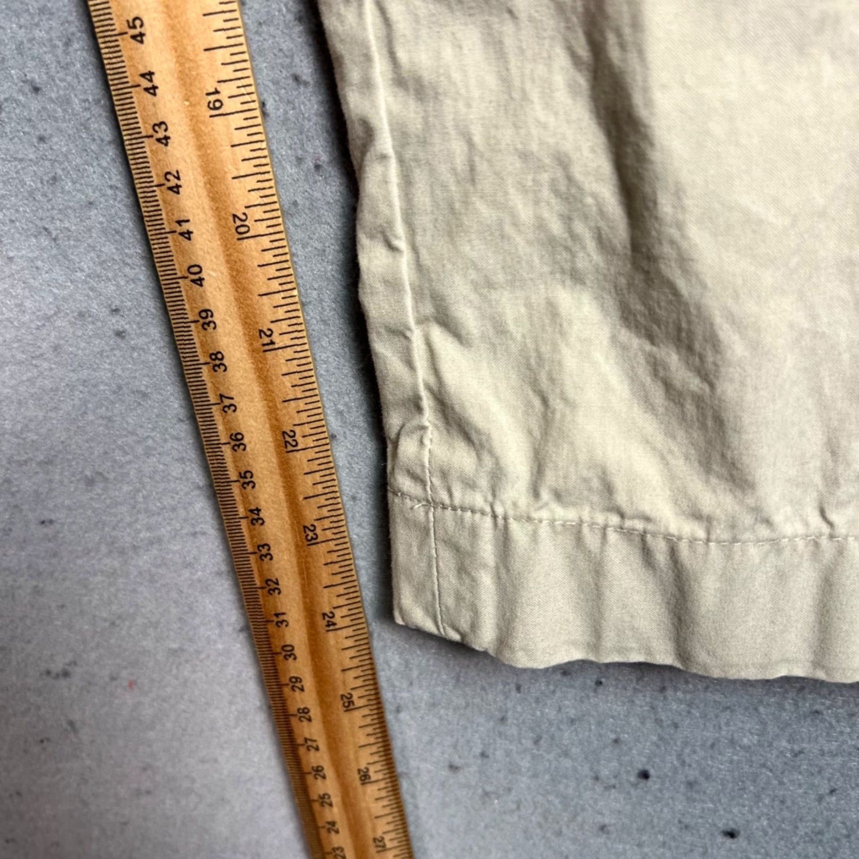 Buck Mason Buck Mason Mens Size 34 Chino Pants Casual Straight-Leg Beige Cotton Flat Front 34 in Inseam 24 in Size US 34 / EU 50 - 7 Thumbnail