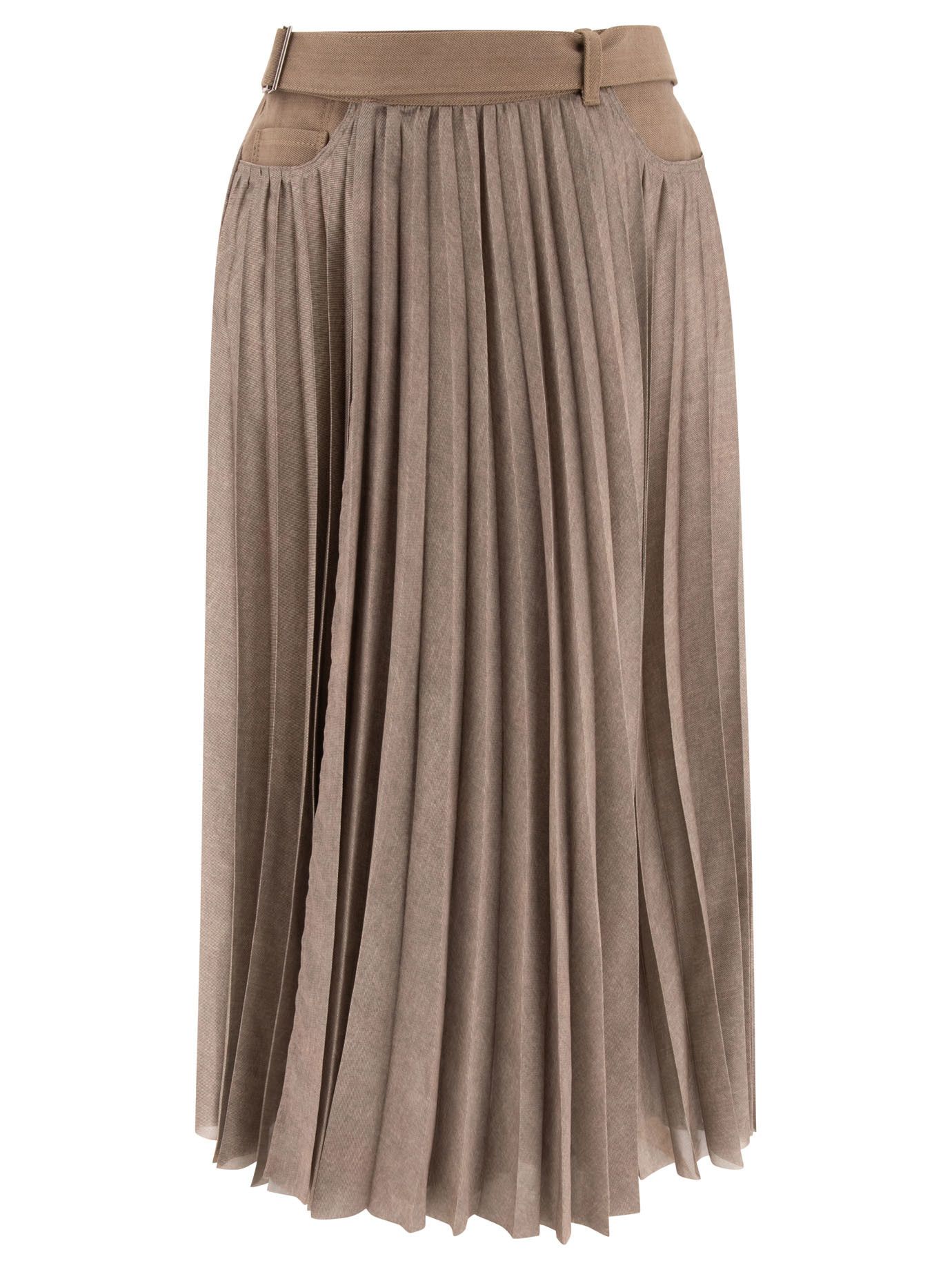 Sacai Pleated Skirt Size 36" / US 14 / IT 50 - 1 Thumbnail