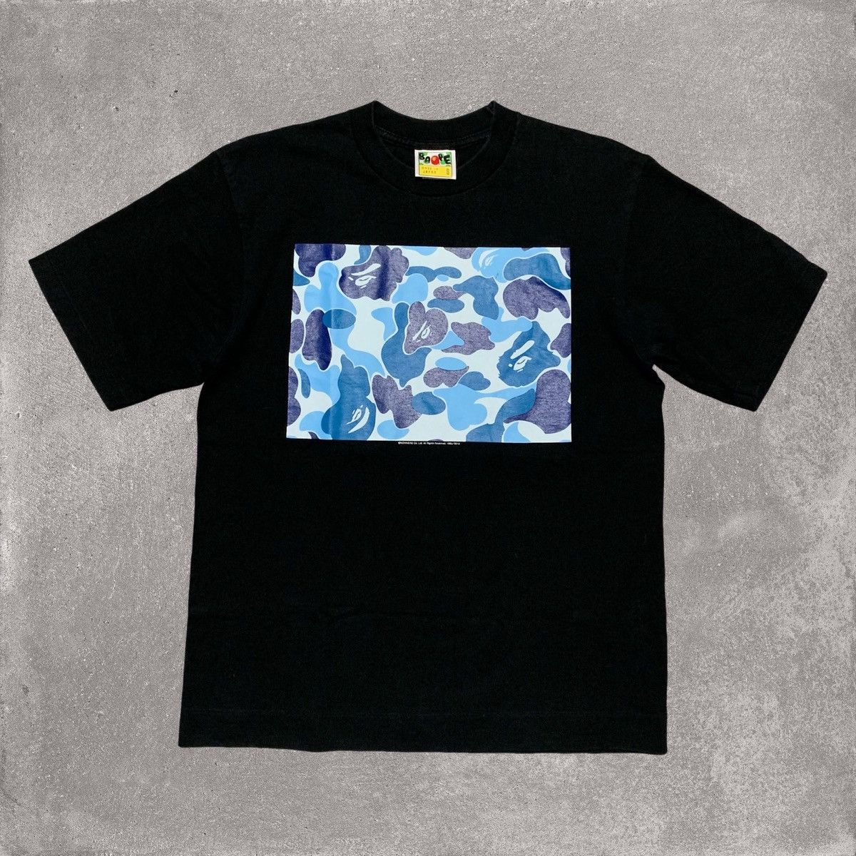 Bape Bape Small Blue ABC Camo Graphic Black Tee Bathing Ape 2010 Size US S / EU 44-46 / 1 - 1 Thumbnail