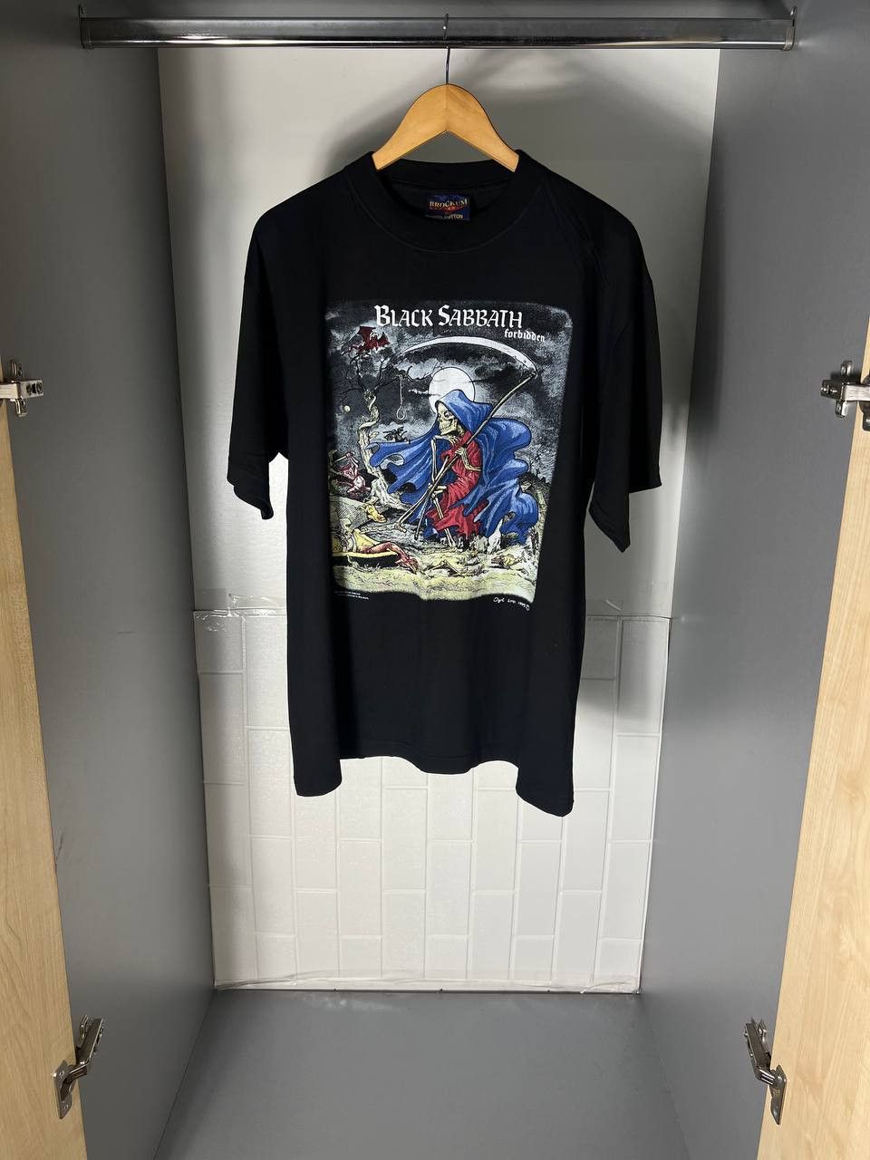 Band Tees VINTAGE BLACK SABBATH BROCKUM 1995 ROCK T-SHIRT TOUR Y2K Size US XL / EU 56 / 4 - 1 Thumbnail