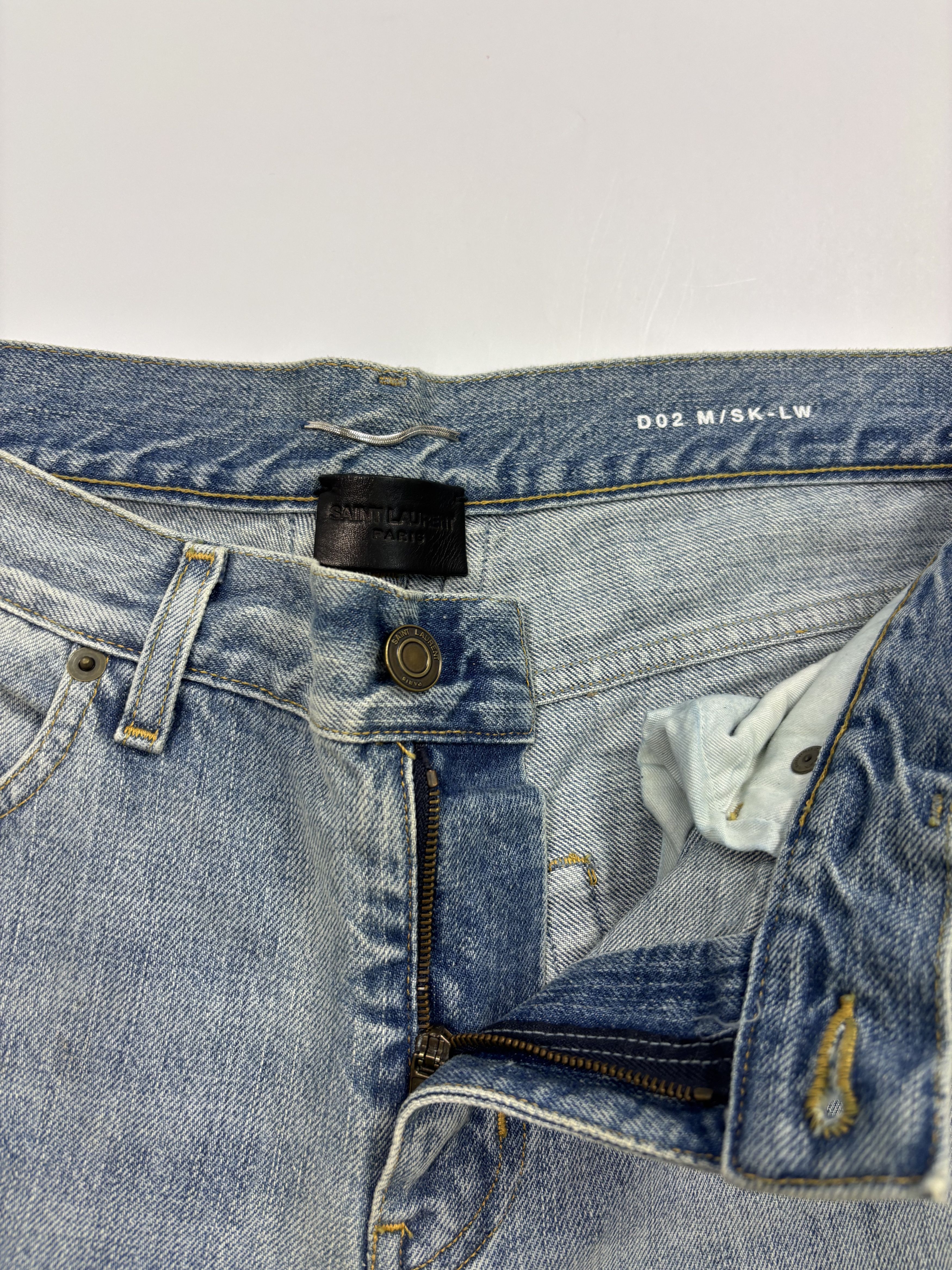 Saint Laurent Paris Saint Laurent Distressed Denim Size US 32 / EU 48 - 2 Thumbnail