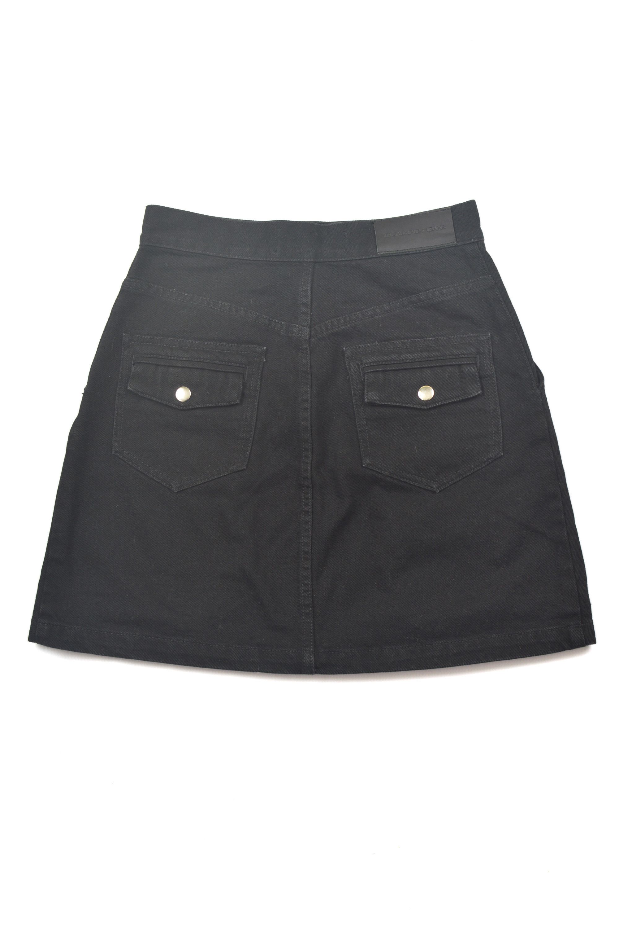 The Kooples The Kooples Jeans FJUP19040J Black Denim Skirt Size 26" / US 2 / IT 38 - 5 Thumbnail