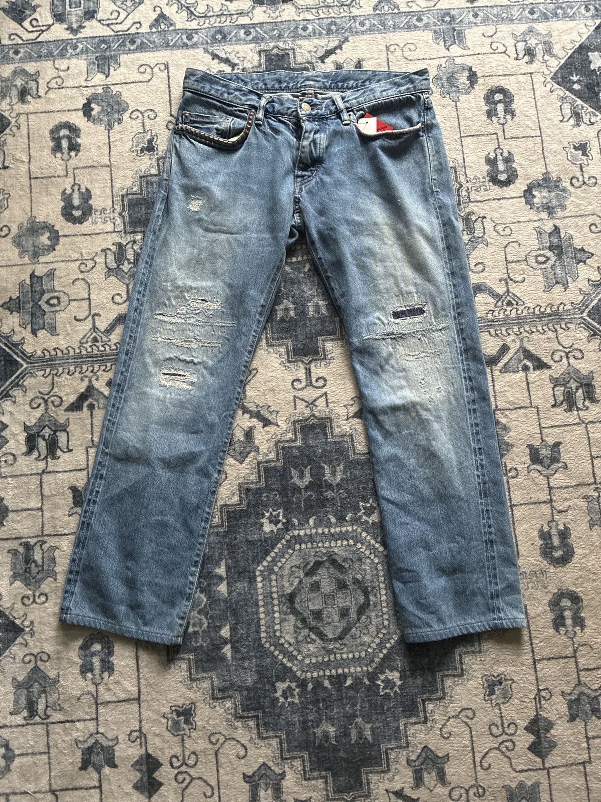 Hysteric Glamour × Japanese Brand Hysteric Glamour Studded Pocket Denim Size US 30 / EU 46 - 1 Thumbnail
