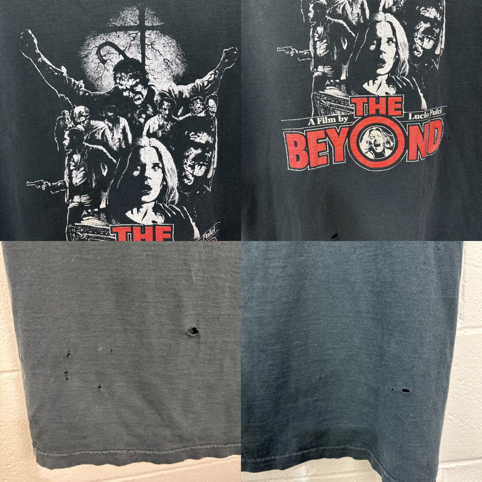 Fruit Of The Loom VINTAGE Lucio Fulci The Beyond Horror T-Shirt Adult XXL Black Supernatural Mens Size US XXL / EU 58 / 5 - 8 Thumbnail