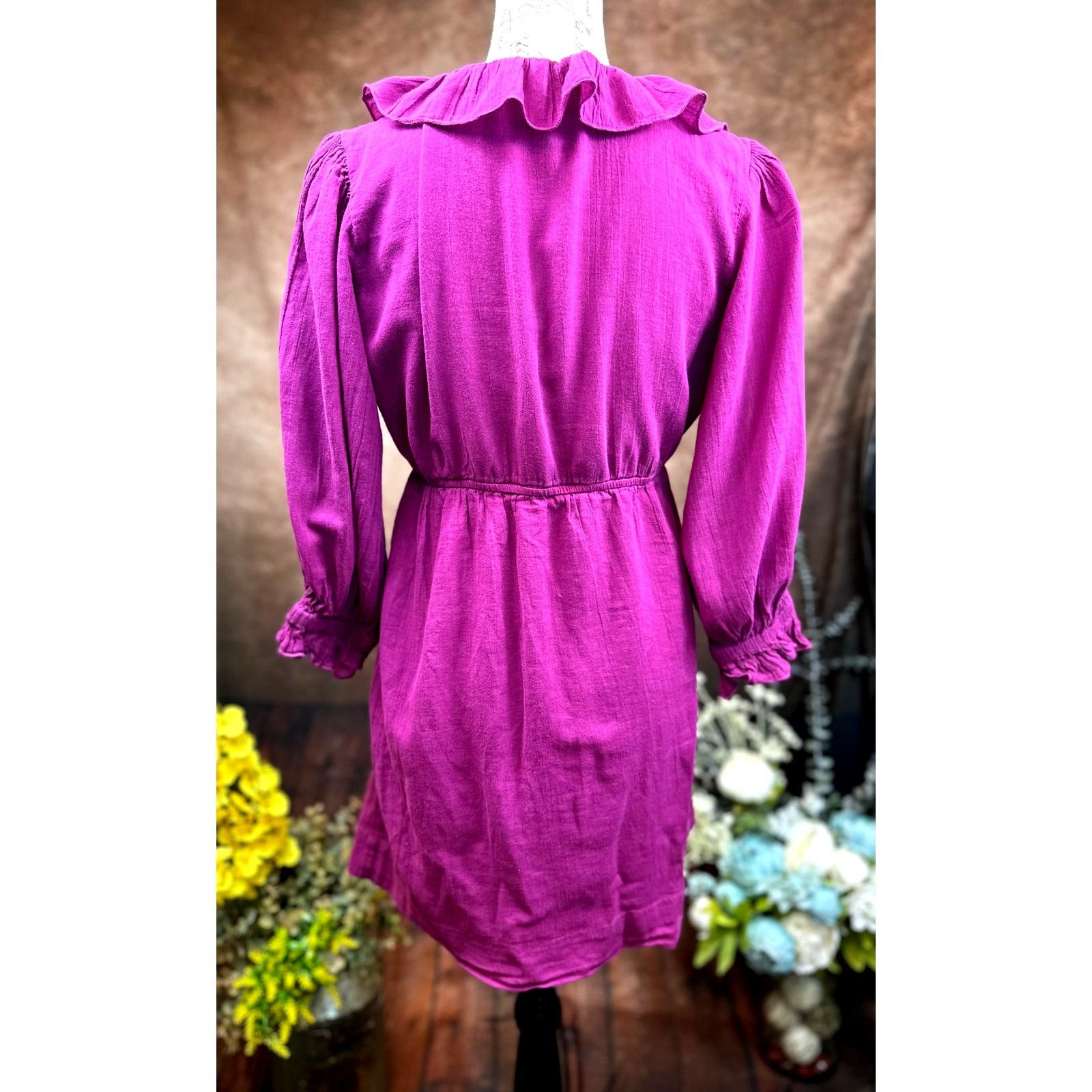 Free People Free People Ruffled Collar Morning Light Mini Dress/Top XS Size XS / US 0-2 / IT 36-38 - 8 Thumbnail