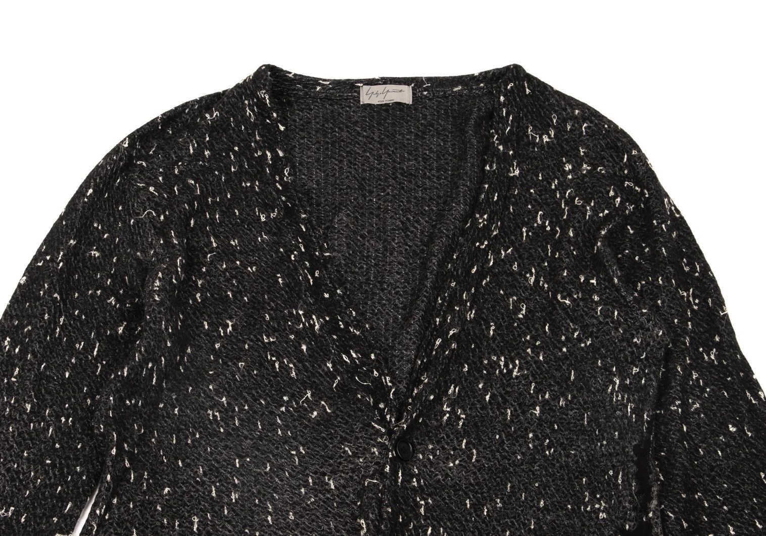Yohji Yamamoto Yohji Yamamoto Cotton Alpaca Cardigan Charcoal Size US L / EU 52-54 / 3 - 2 Thumbnail