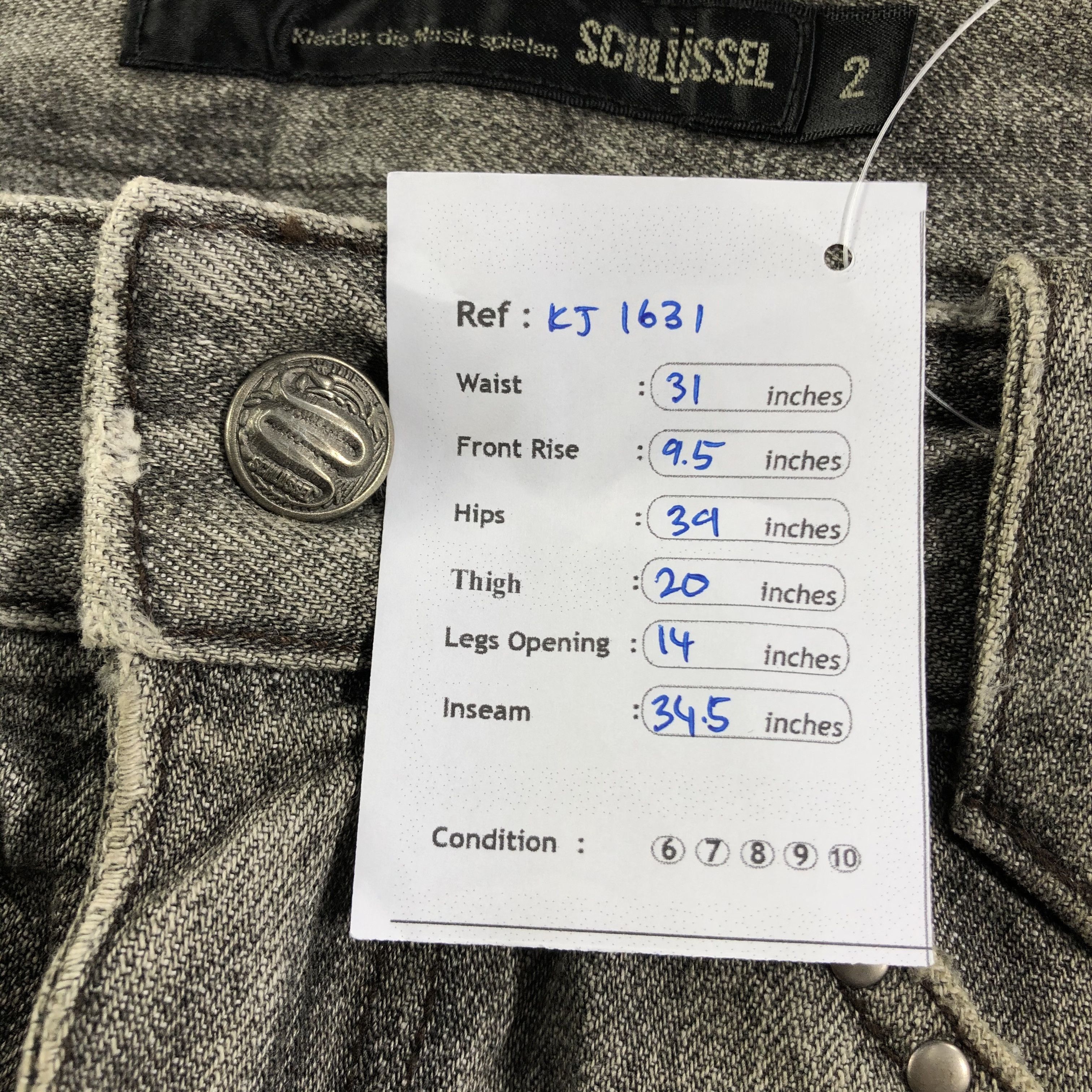 Schlussel Schlussel Jeans Distressed Faded Gay Denim KJ1631 Size US 30 / EU 46 - 13 Thumbnail