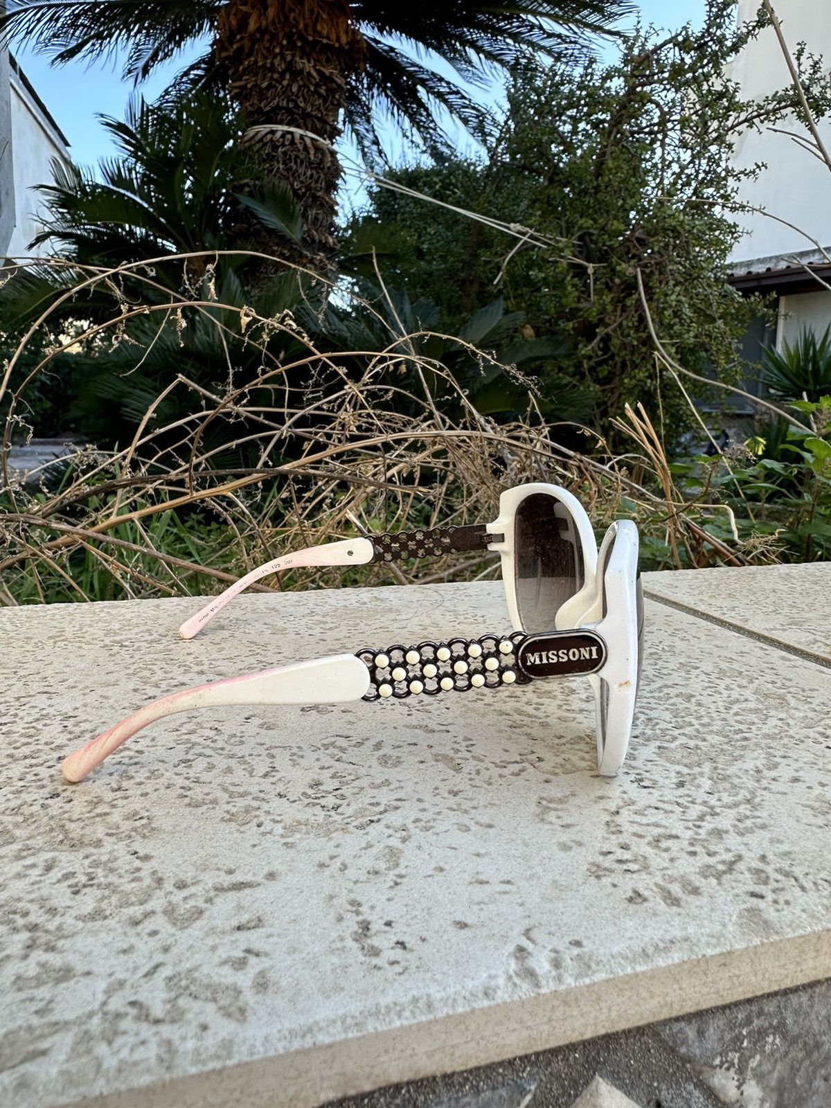 Missoni Missoni Sunglasses White Vintage Size ONE SIZE - 3 Thumbnail