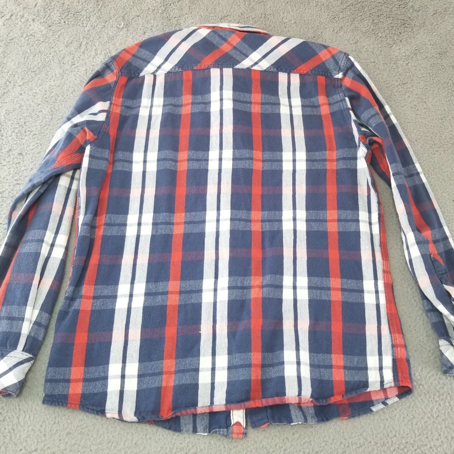 Quiksilver Quiksilver Shirt Mens Large Blue Plaid Knit Cotton Button Up Long Sleeve Regular Fit Button-Up Collared Long Sleeve Casual Size US L / EU 52-54 / 3 - 5 Thumbnail