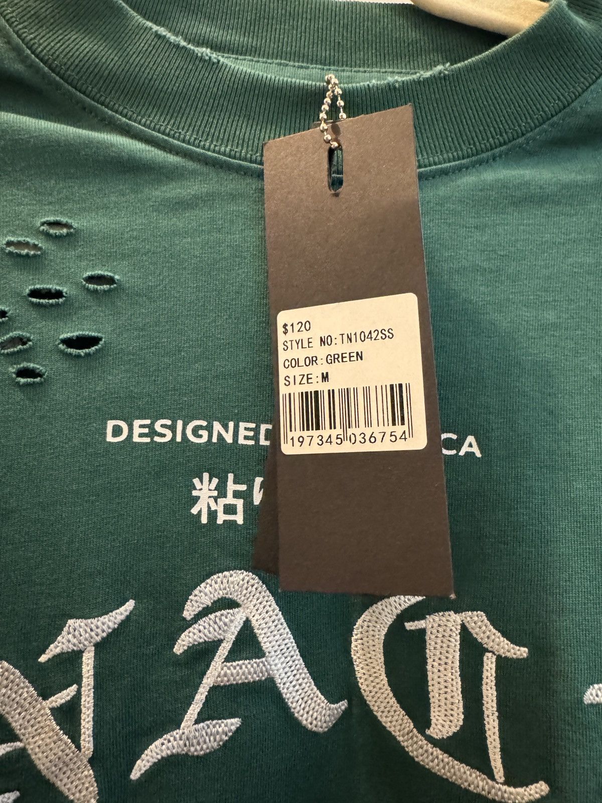 Other Tenaciti Designed in America Distressed Green and Gold Tee Size US M / EU 48-50 / 2 - 2 Thumbnail