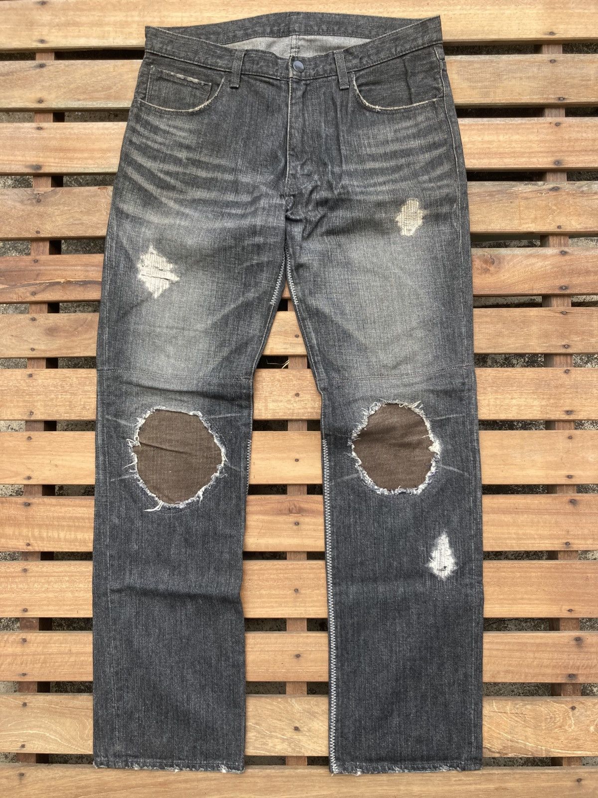 Number (N)ine Distressed Denim Jeans Number Nine Size US 32 / EU 48 - 2 Thumbnail