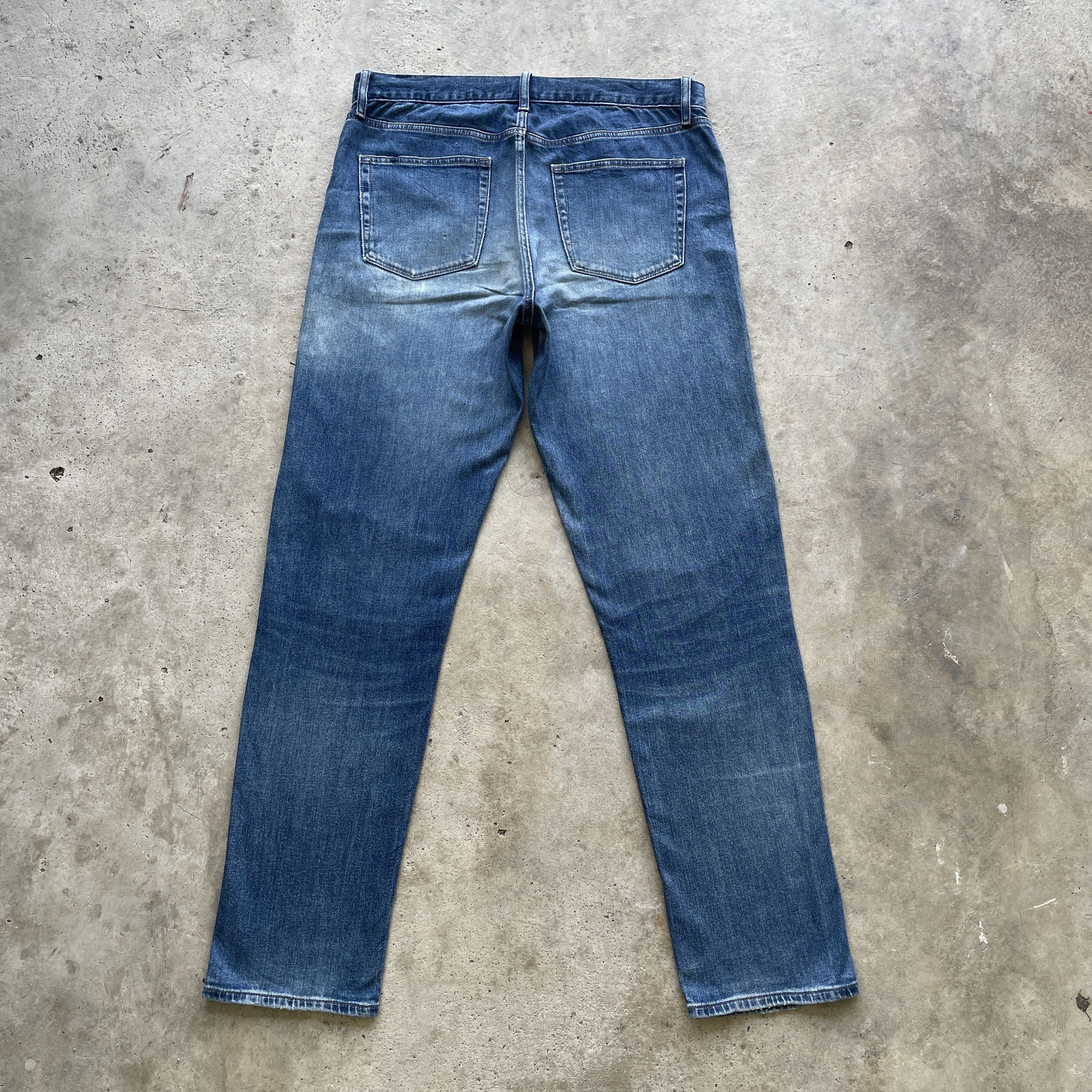 Japanese Brand W35 VINTAGE JAPAN FADED RIPPED JEANS DISTRESSED DENIM PANTS Size US 35 - 10 Thumbnail
