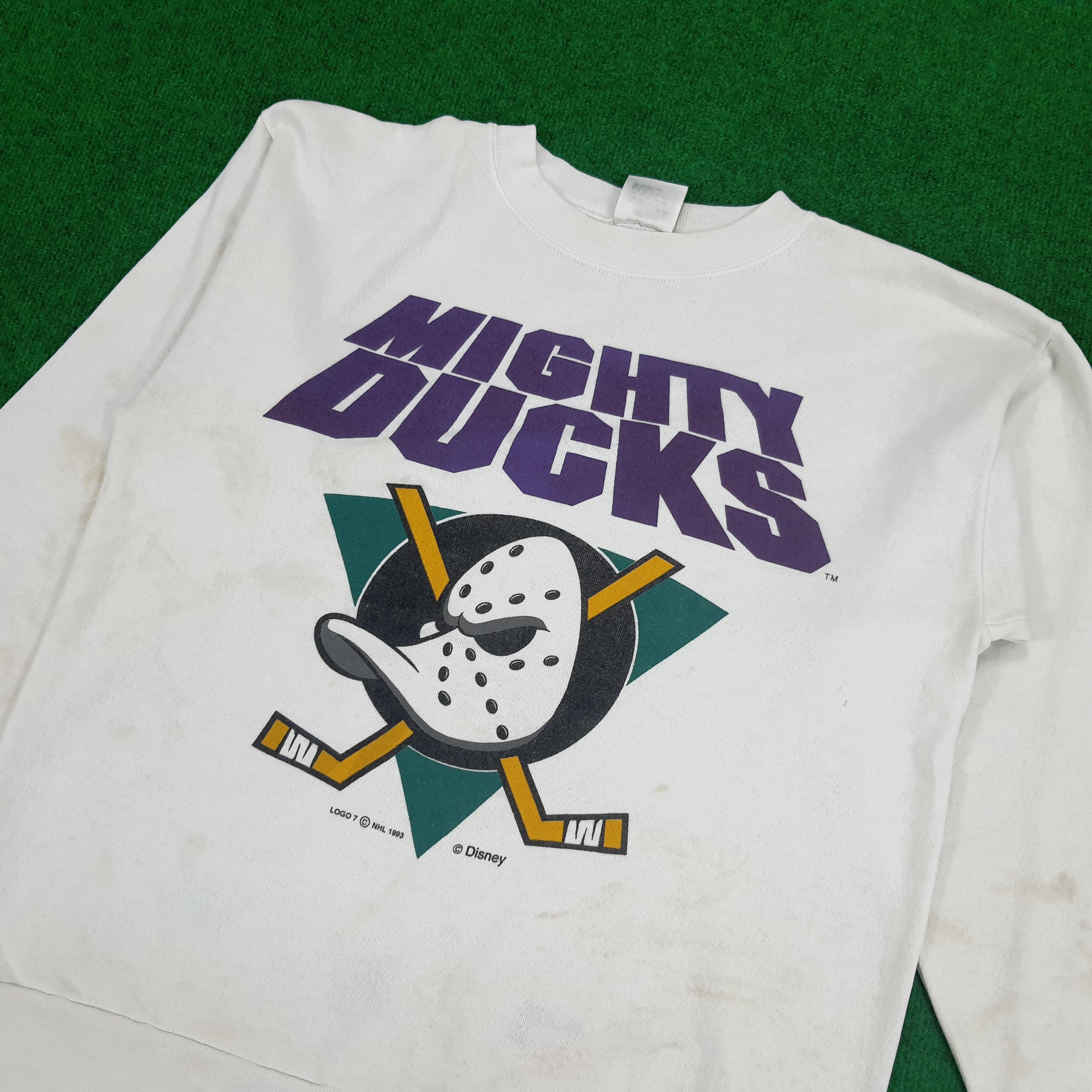Disney × NHL Vintage The Mighty Duck Disney Sweatshirts Size US M / EU 48-50 / 2 - 2 Thumbnail