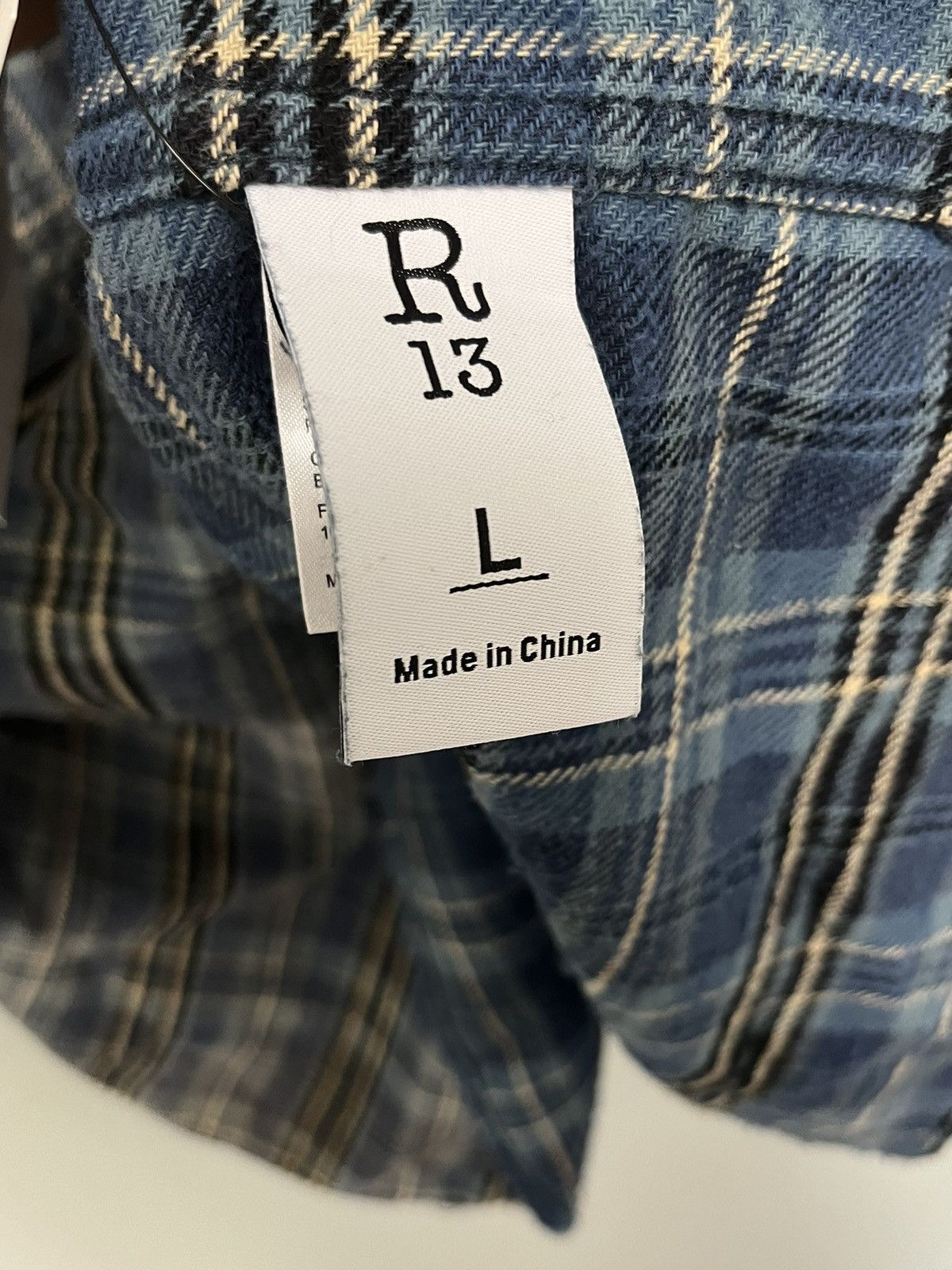 R13 Oversized Boxy shirt. Large Size US L / EU 52-54 / 3 - 6 Thumbnail