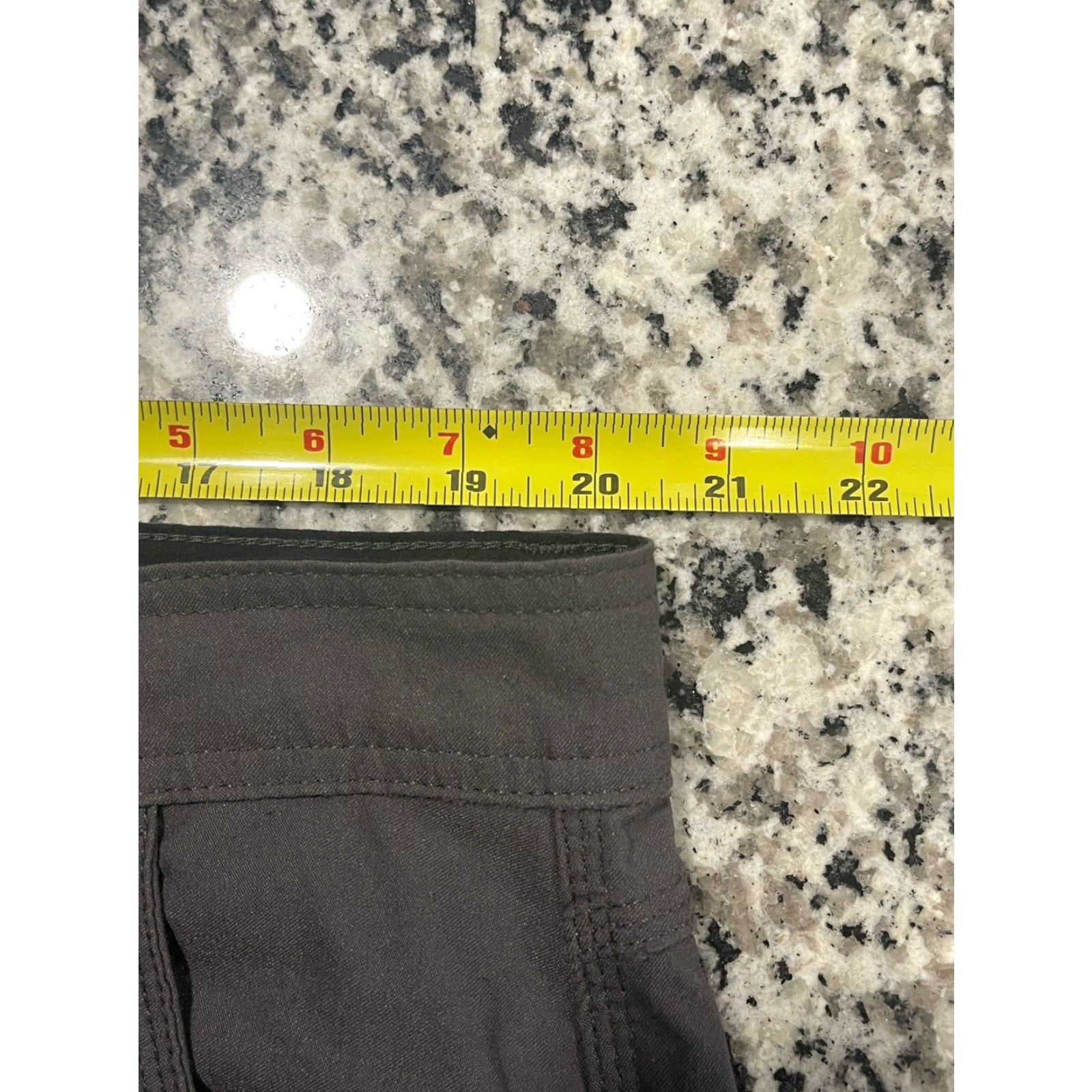 Prana prAna Pants Mens 40x29 Gray Stretch Zion Belted Cargo Roll Up Relaxed Fit Size US 40 / EU 56 - 4 Thumbnail