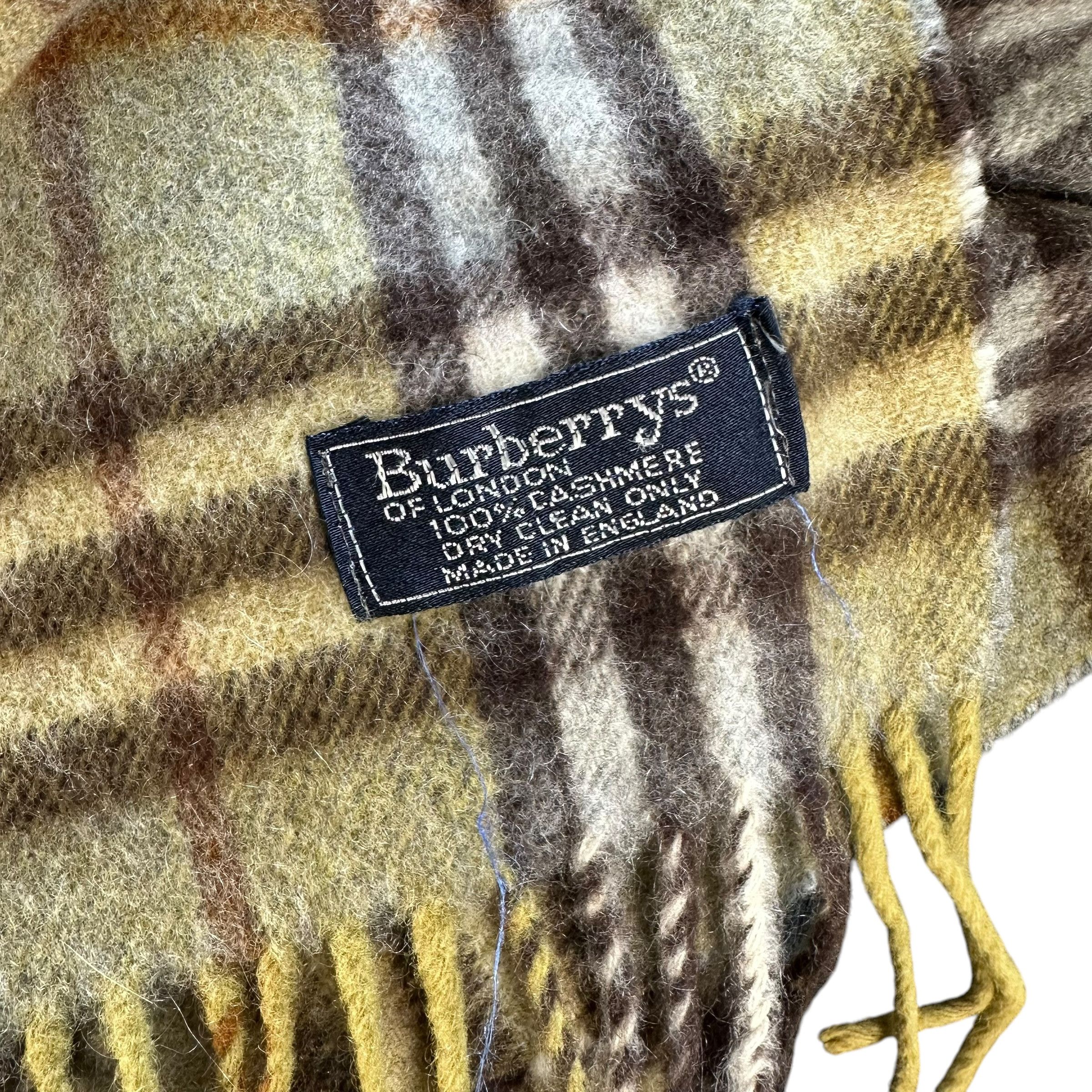 Burberry Vintage 90’s BURBERRYS Nova Check Cashmere Muffler #A65-1554 Size ONE SIZE - 3 Thumbnail