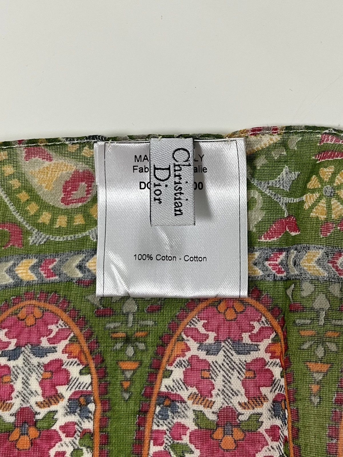 Dior CHRISTIAN DIOR F/W 2003 Paisley Patchwork Print Pareo Size ONE SIZE - 4 Thumbnail