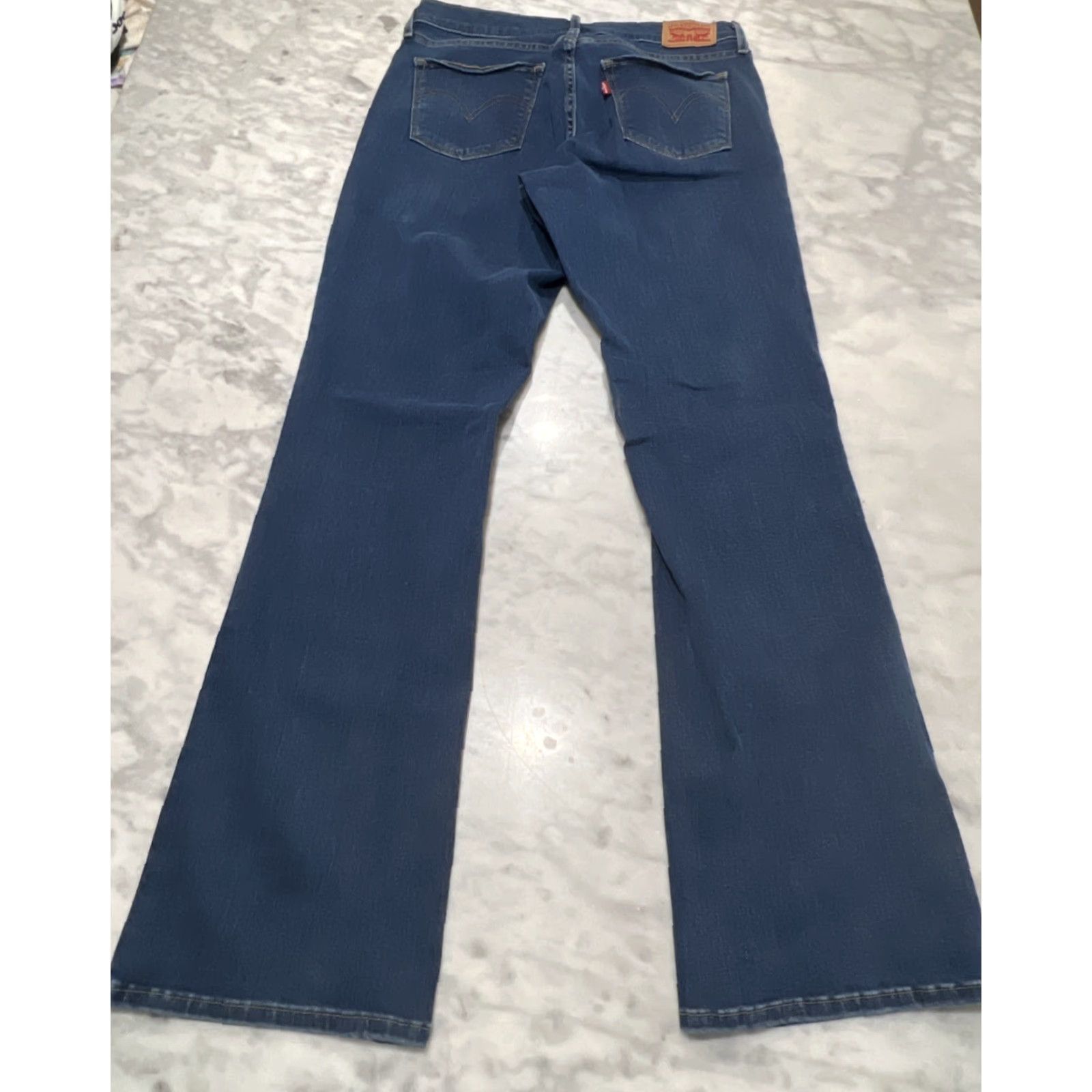 Levi's VINTAGE Levis Jeans Curvy Bootcut Womens 31 Stretch 32L Blue Faded Size 31" - 4 Thumbnail