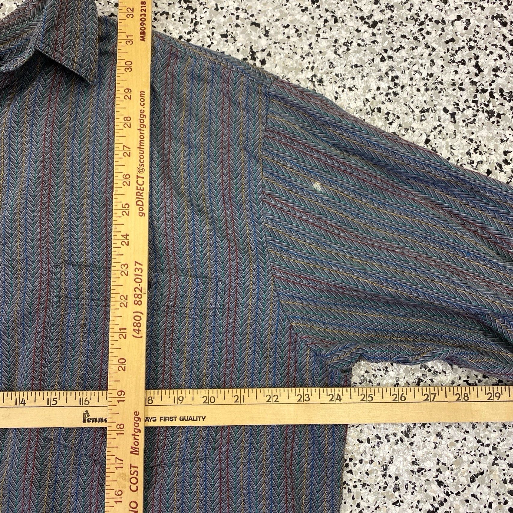 Levi's VINTAGE Levi's Shirt Mens XL Green Flannel Button-Up Sutter Creek 80s 90s Geometric Long Sleeve Cotton Button Size US XL / EU 56 / 4 - 3 Thumbnail