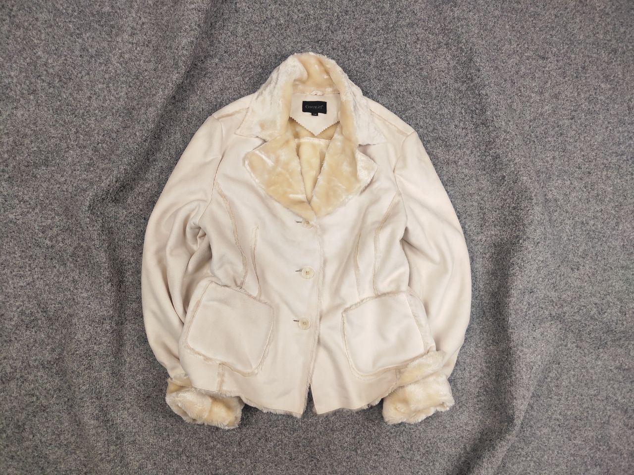 If Six Was Nine VTG Avant Garde If Six Was Nine Style Fur Beige Jacket Size S / US 4 / IT 40 - 1 Thumbnail