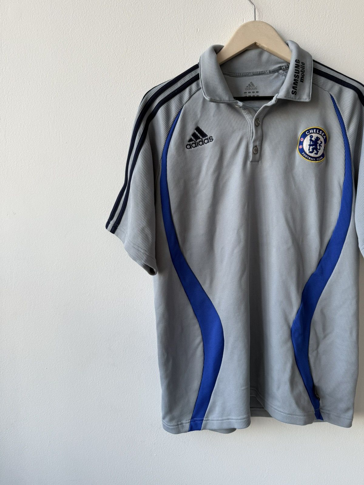Adidas Adidas Chelsea Vintage 2006/2007 Polo Shirt Jersey Size US L / EU 52-54 / 3 - 4 Thumbnail