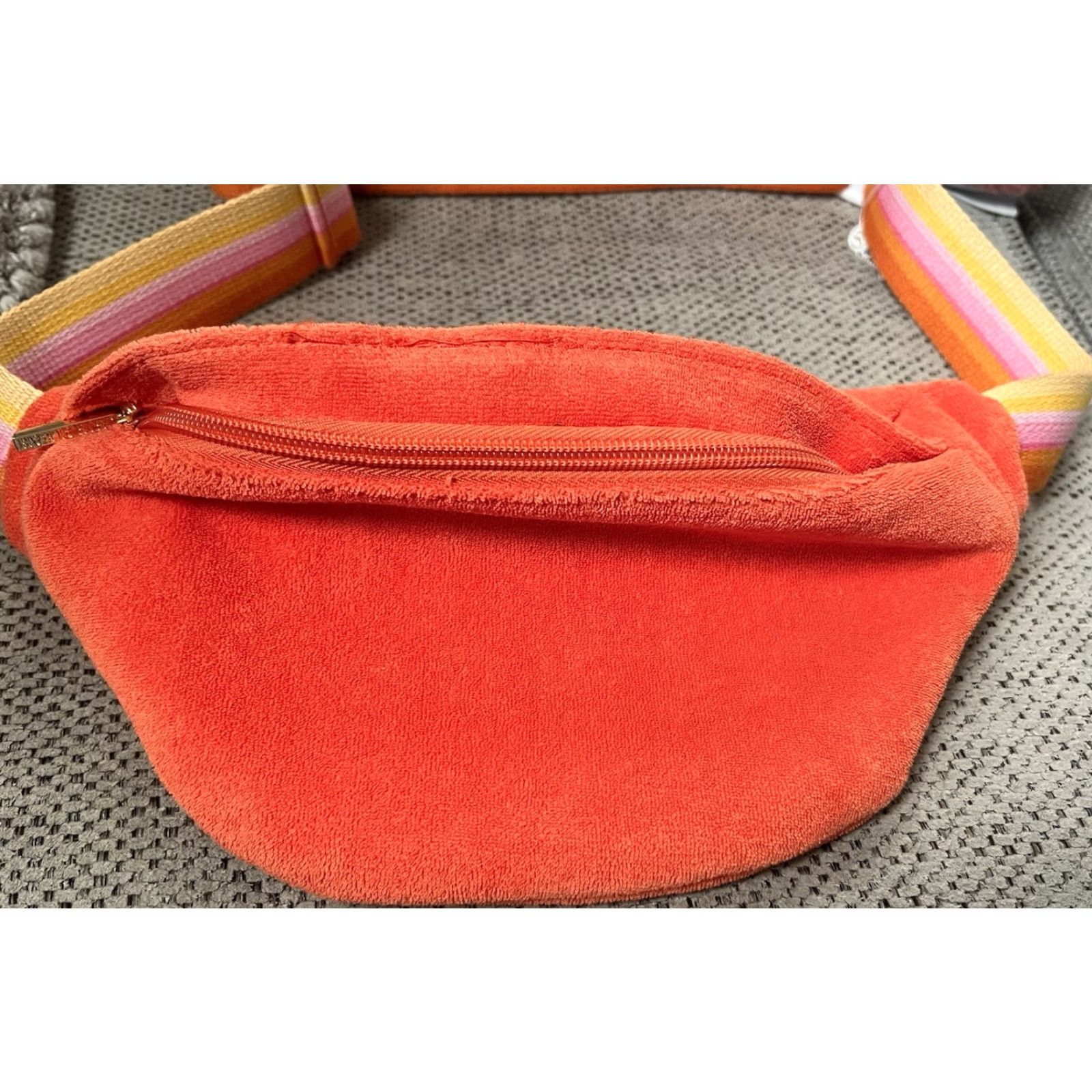 Vintage NWT Shiraleah Sol Terry Crossbody Fanny Pack Sling Belt Bag Orange Size ONE SIZE - 3 Thumbnail