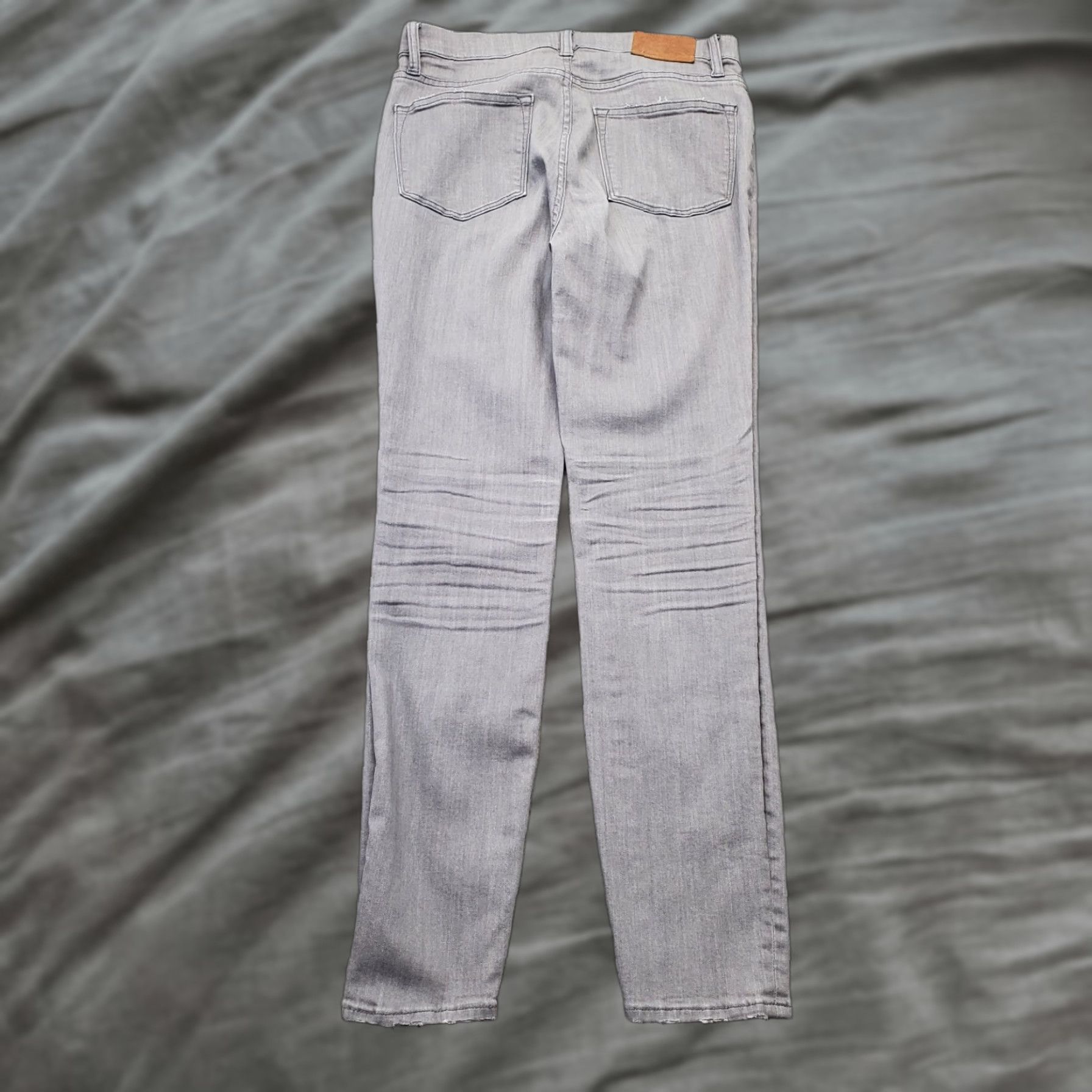 J.Crew J.CREW Lookout Skinny Jeans Womens 29 Gray Denim Stretch Flat Front High-Rise Size 29 Womens Size 29" - 1 Thumbnail