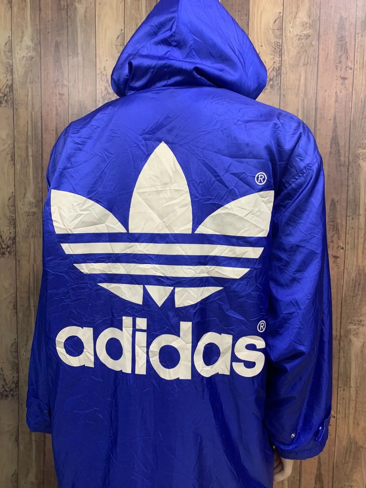 Adidas VINTAGE ADIDAS BIG LOGO COACH JACKET Size US L / EU 52-54 / 3 - 12 Thumbnail