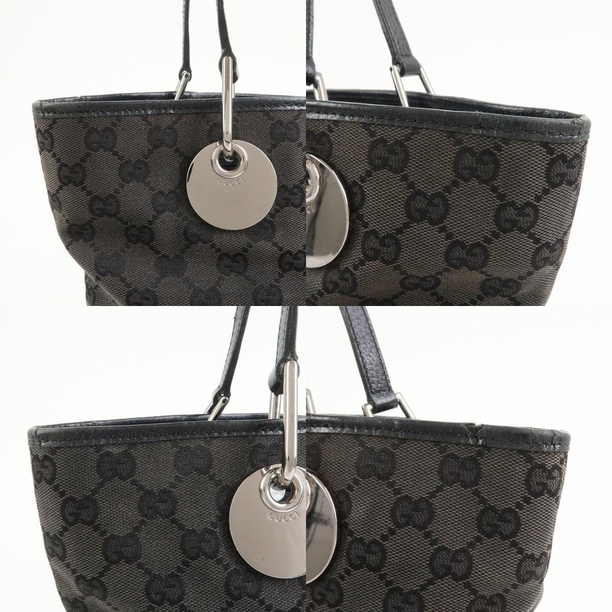 Gucci Gucci GG Canvas Tote Black Size ONE SIZE - 6 Thumbnail