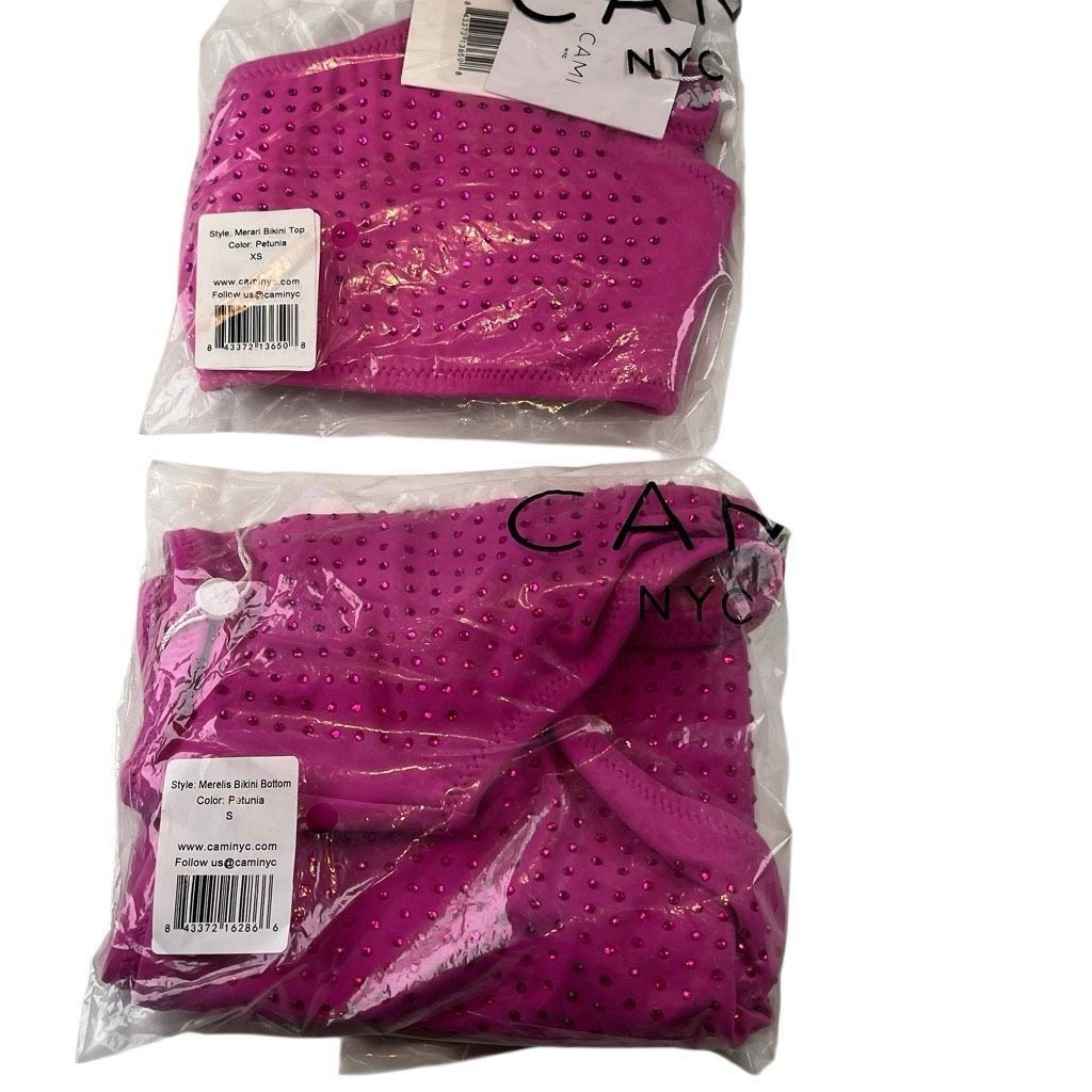 CAMI NYC NWT Cami NYC Merari and Merelis High Waist Crystal Bikini Se Size ONE SIZE - 13 Thumbnail